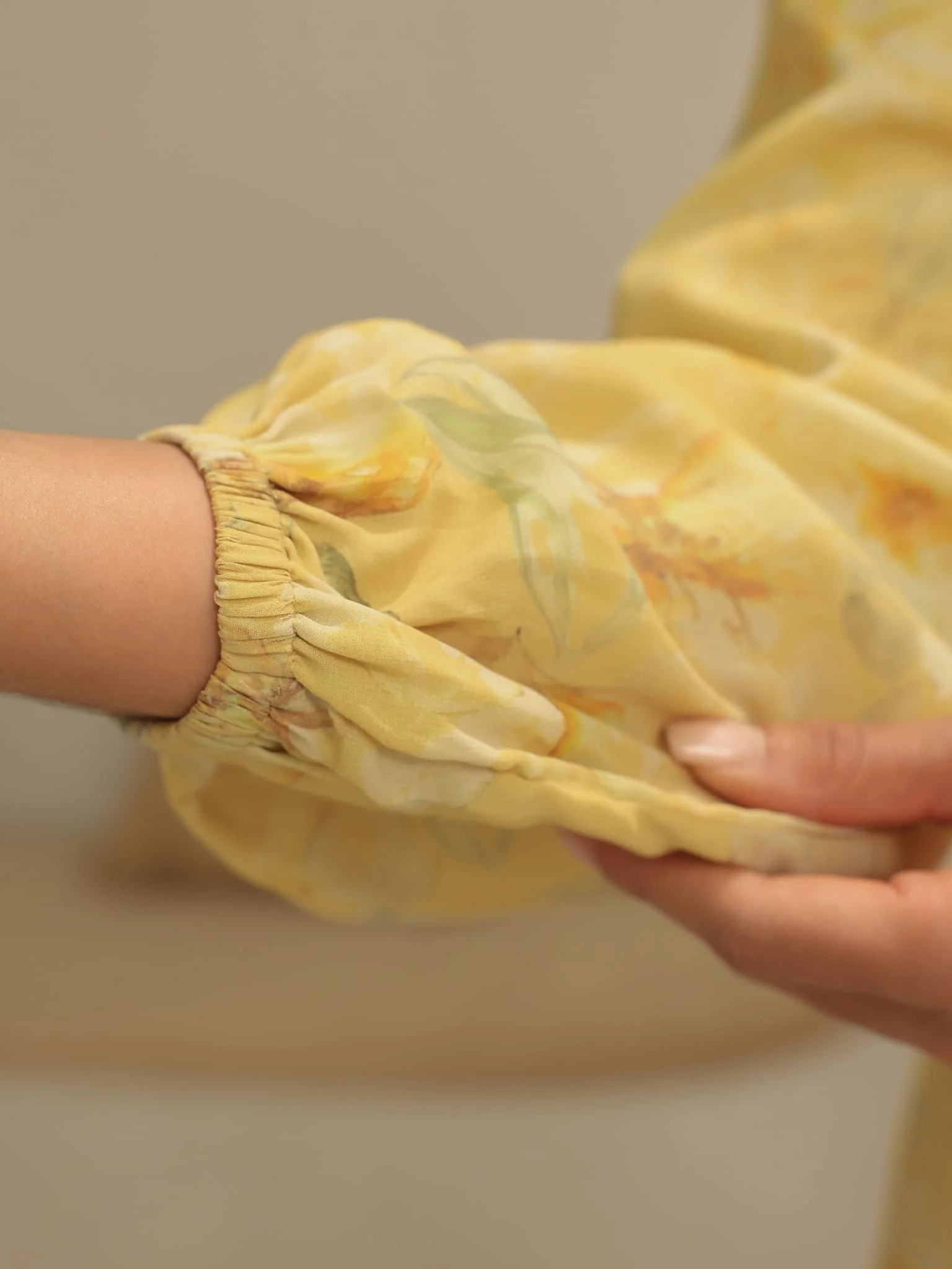 Elaine Butter Floral Panel Dress - Image 5
