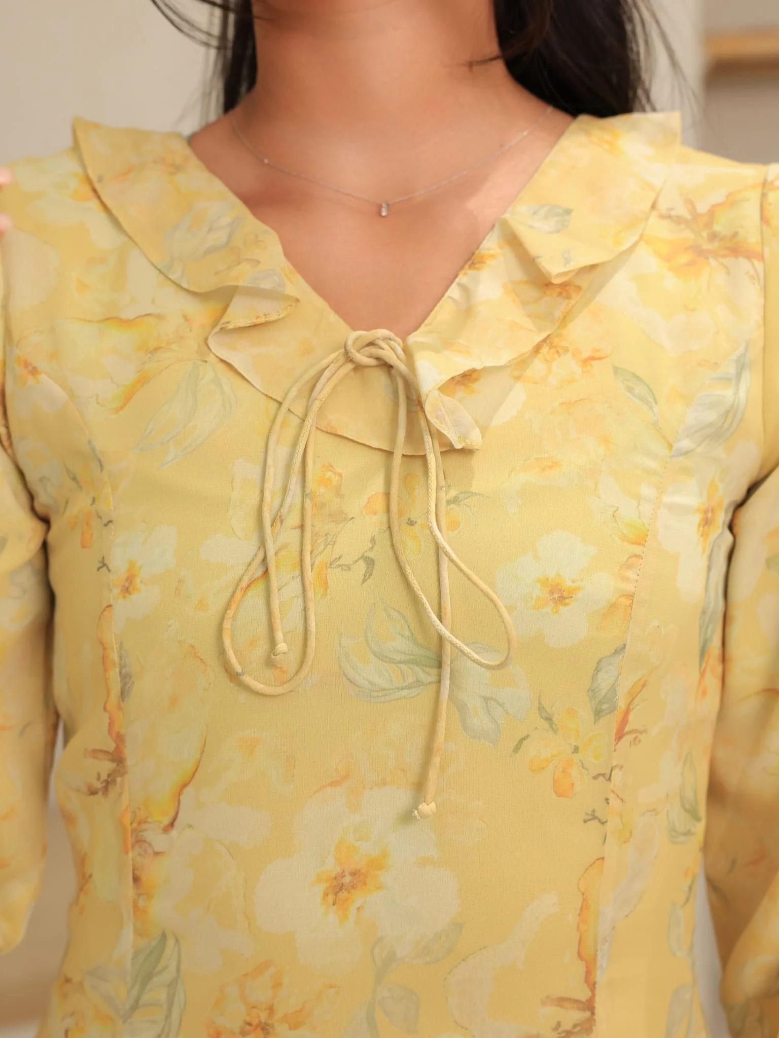 Elaine Butter Floral Panel Dress - Image 6