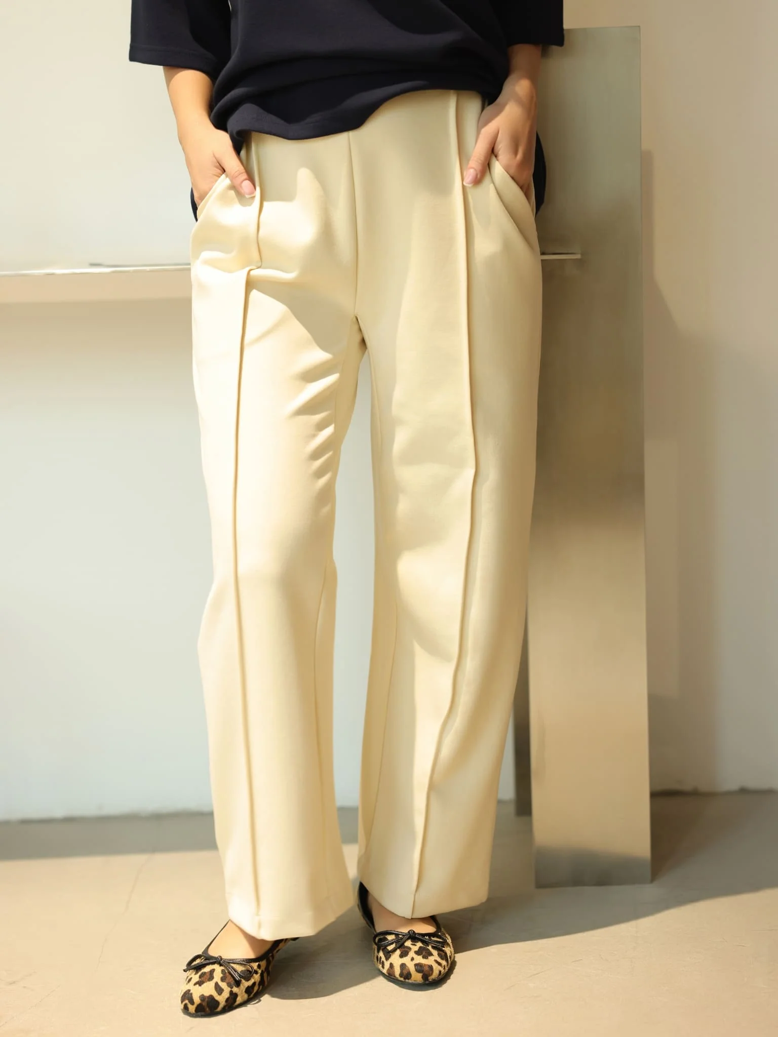 Eluna Cream Pants - Image 2