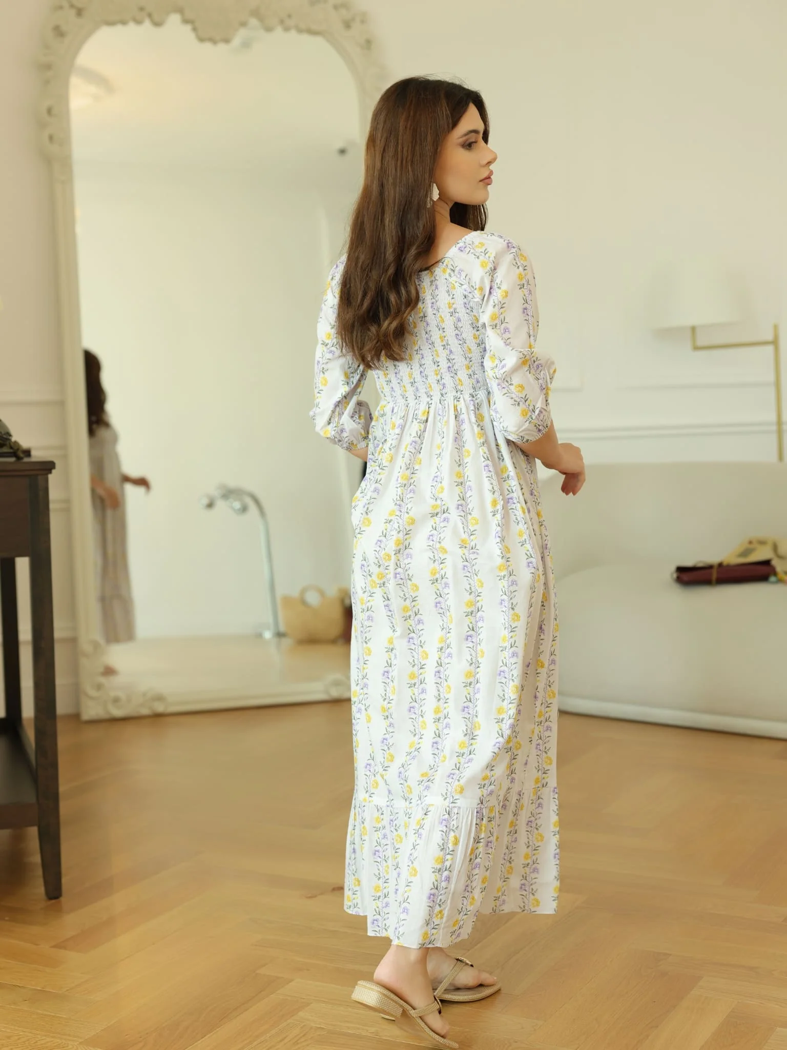Elvine Smock Dress With Pockets - Image 3