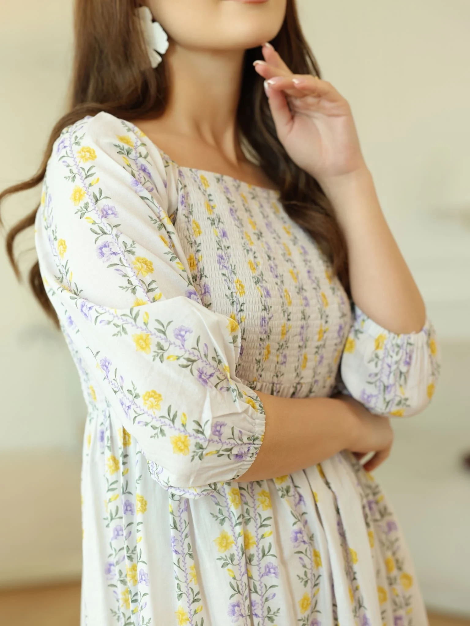 Elvine Smock Dress With Pockets - Image 6
