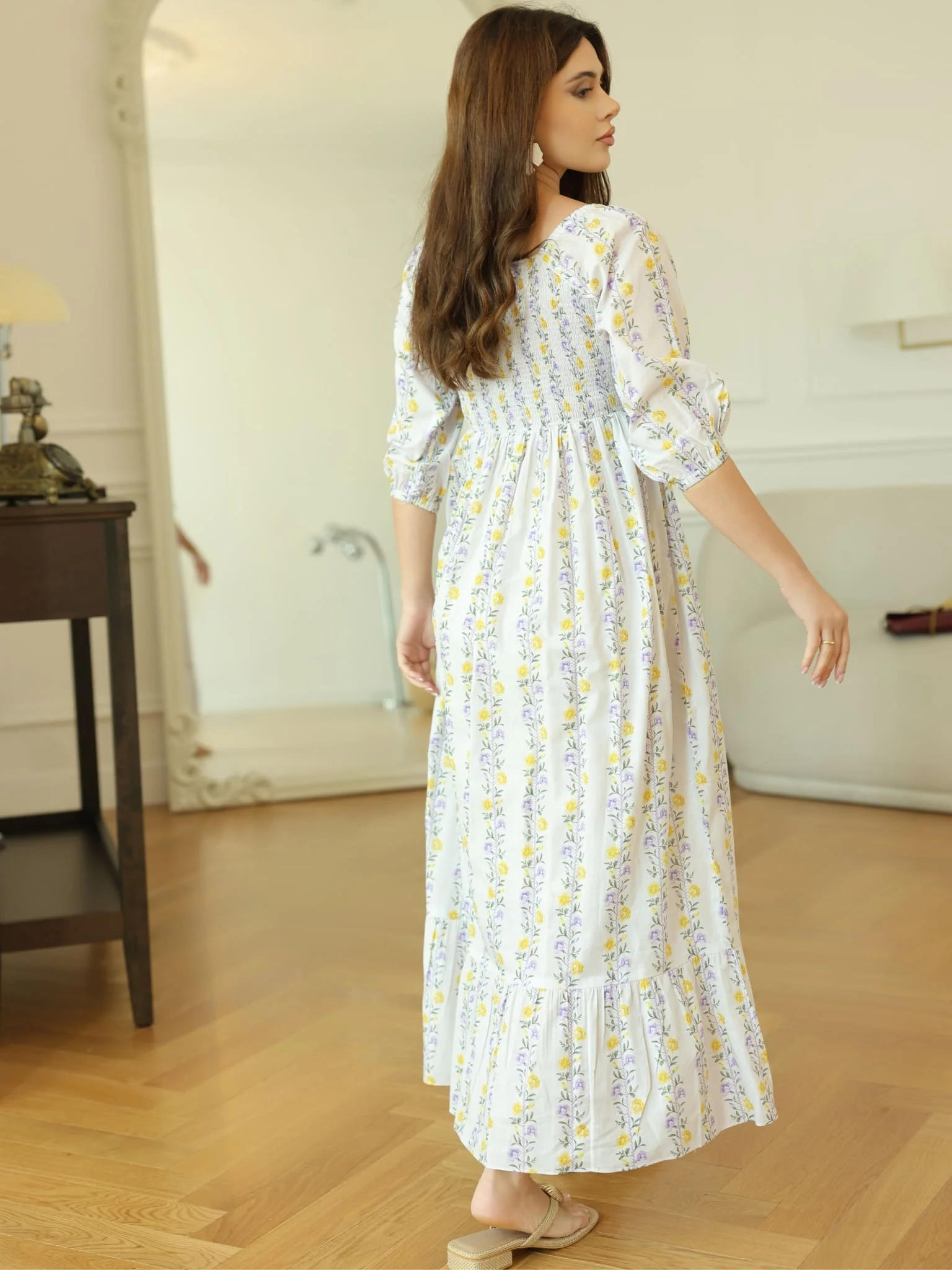 Elvine Smock Dress With Pockets - Image 7