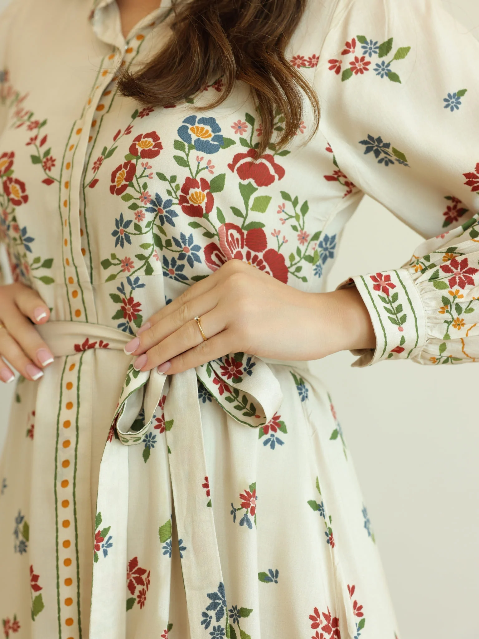 Elysian Floral Printed Dress - Image 11