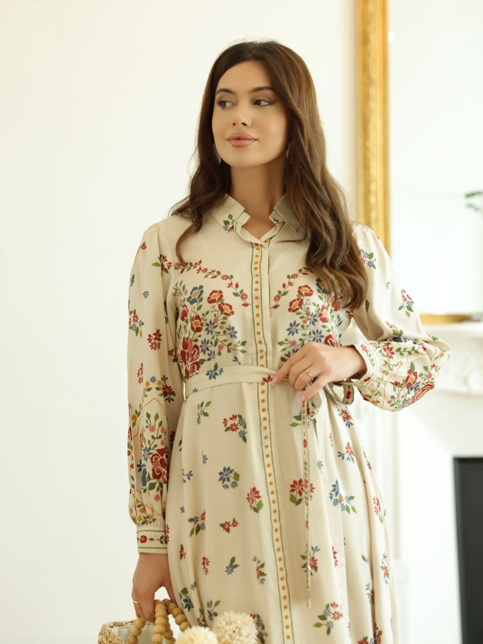 Elysian Floral Printed Dress - Image 4