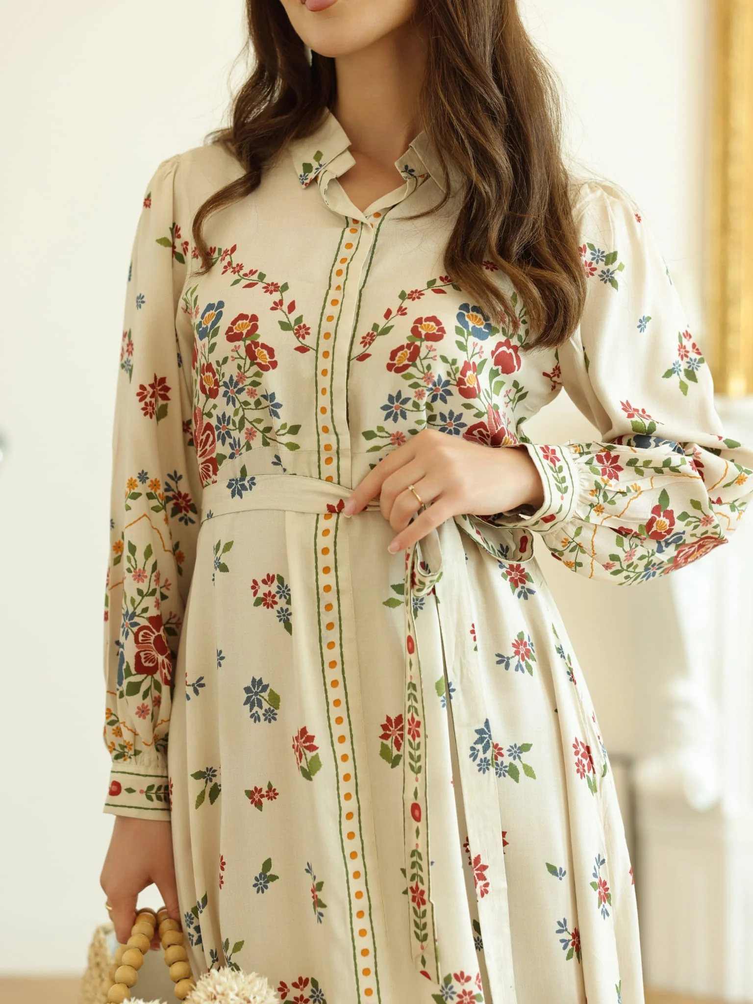 Elysian Floral Printed Dress - Image 6
