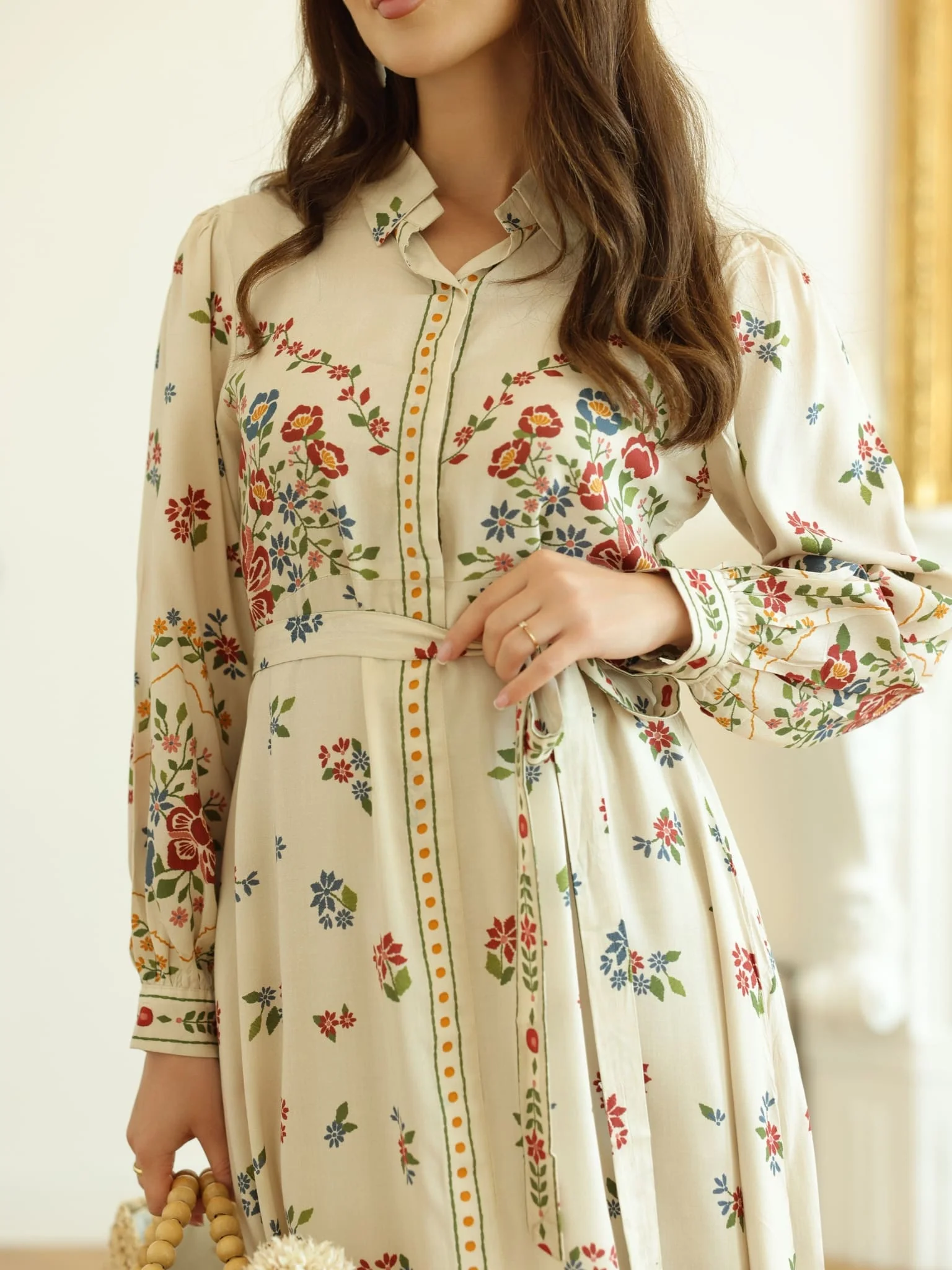 Elysian Floral Printed Dress - Image 9