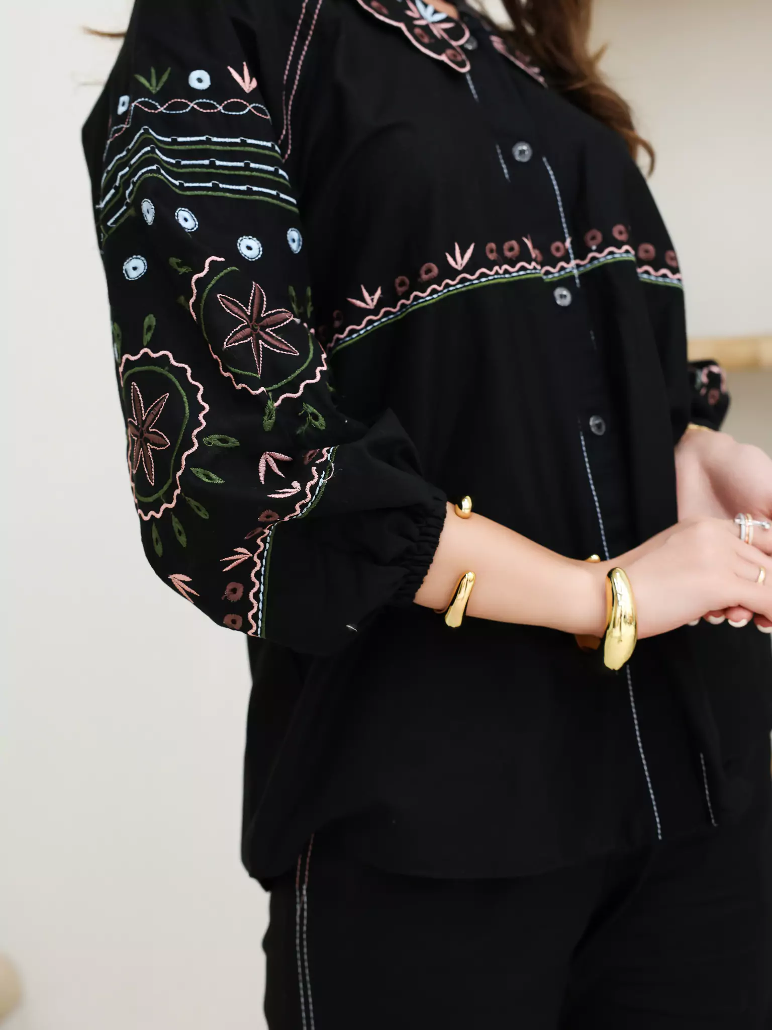 Elyss Embroidered Co Ord Set - Image 4