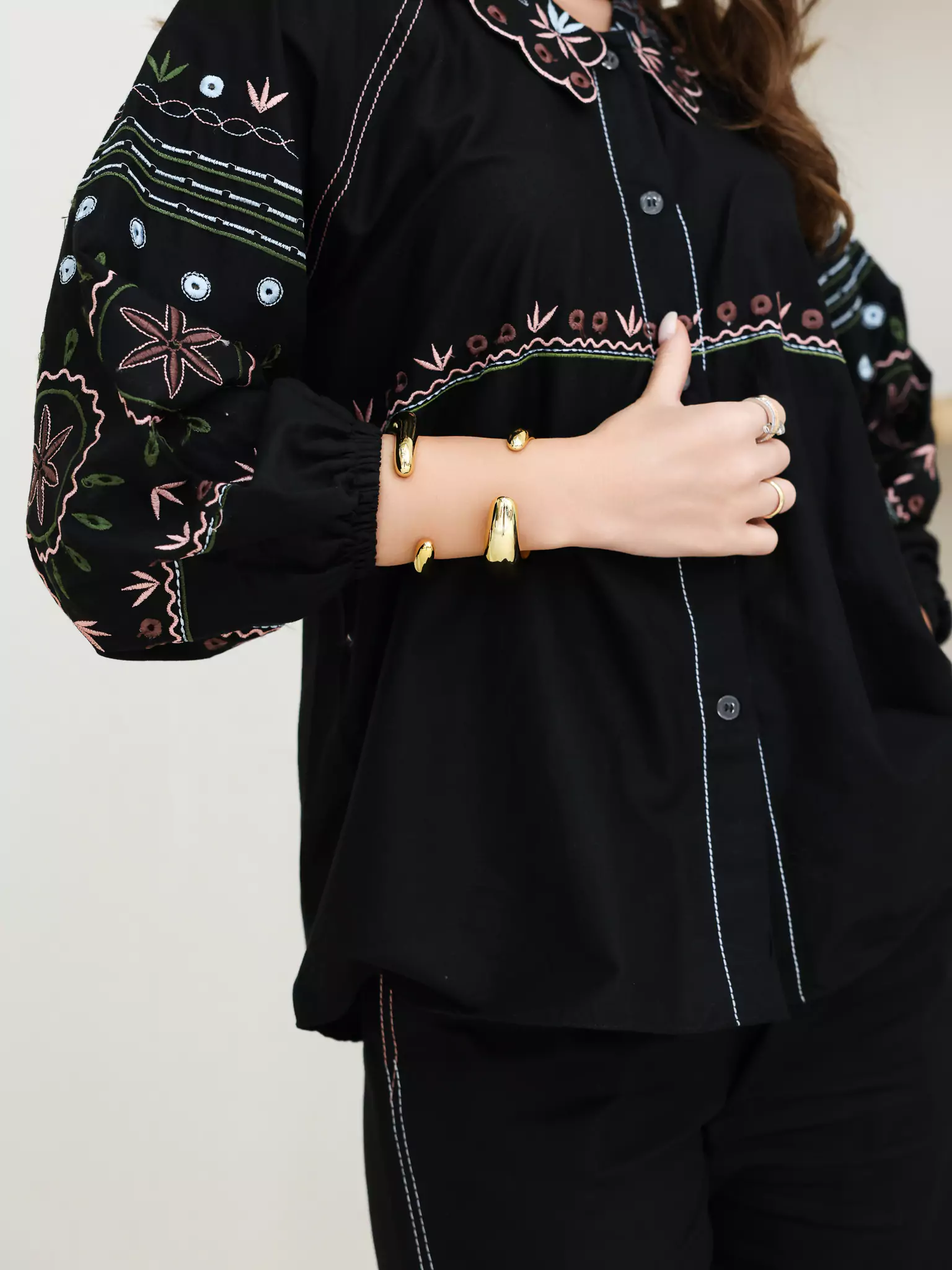 Elyss Embroidered Co Ord Set - Image 7