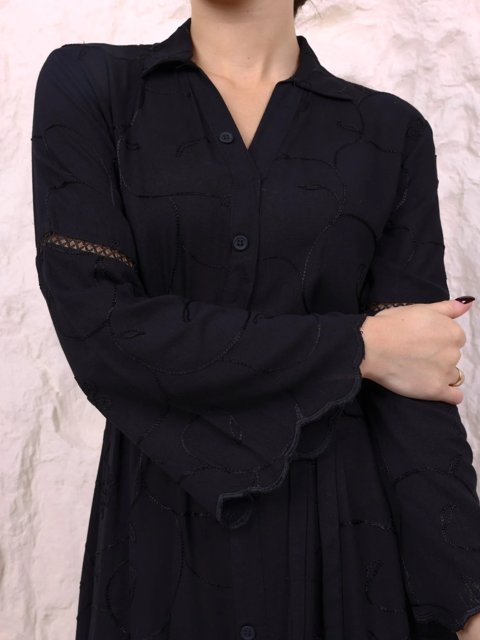 Embelle Embroidered Long Dress - Image 8