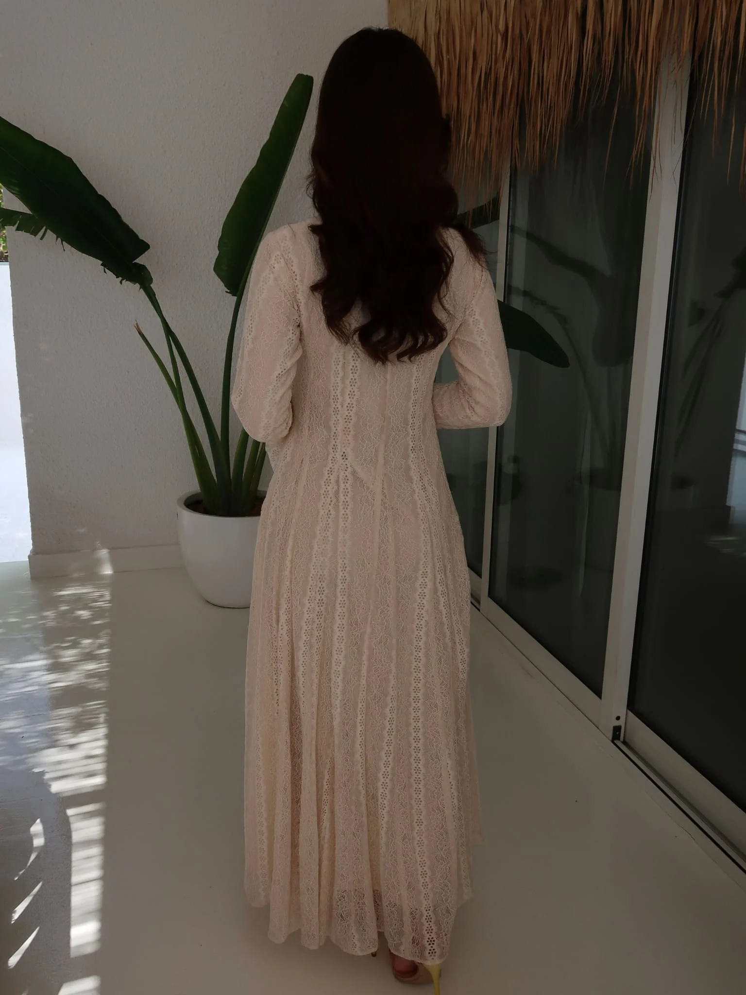 Enarah Net Panel Long Dress - Image 3