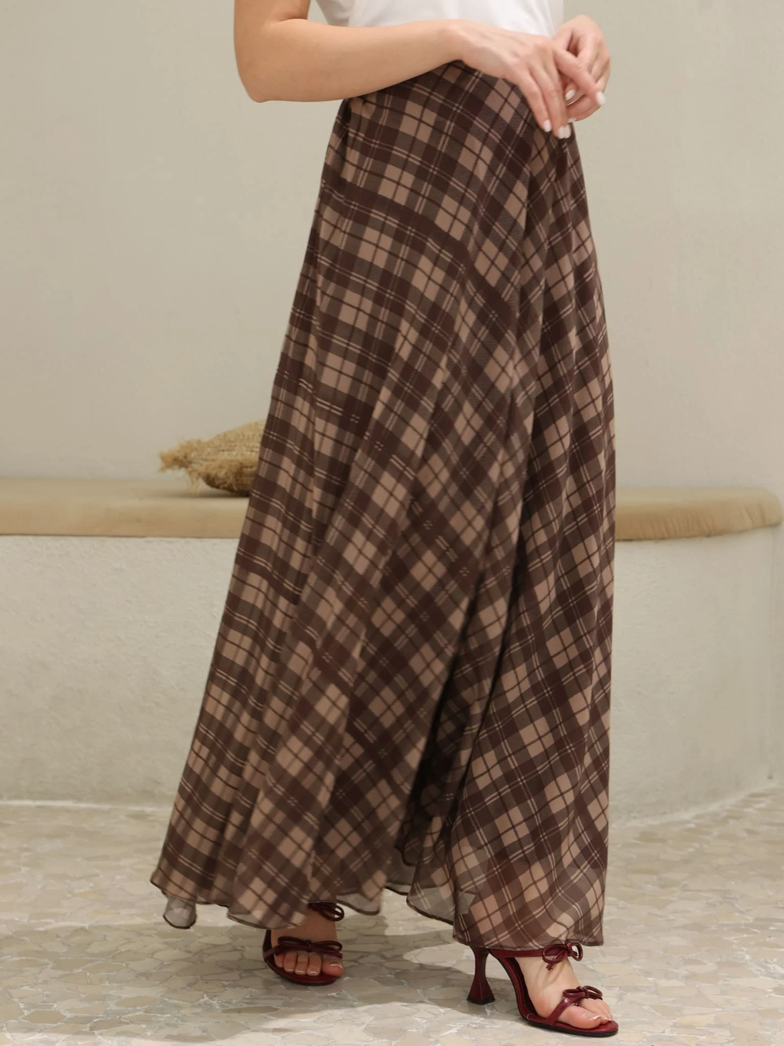 Eressa Checkered Skirt - Image 4