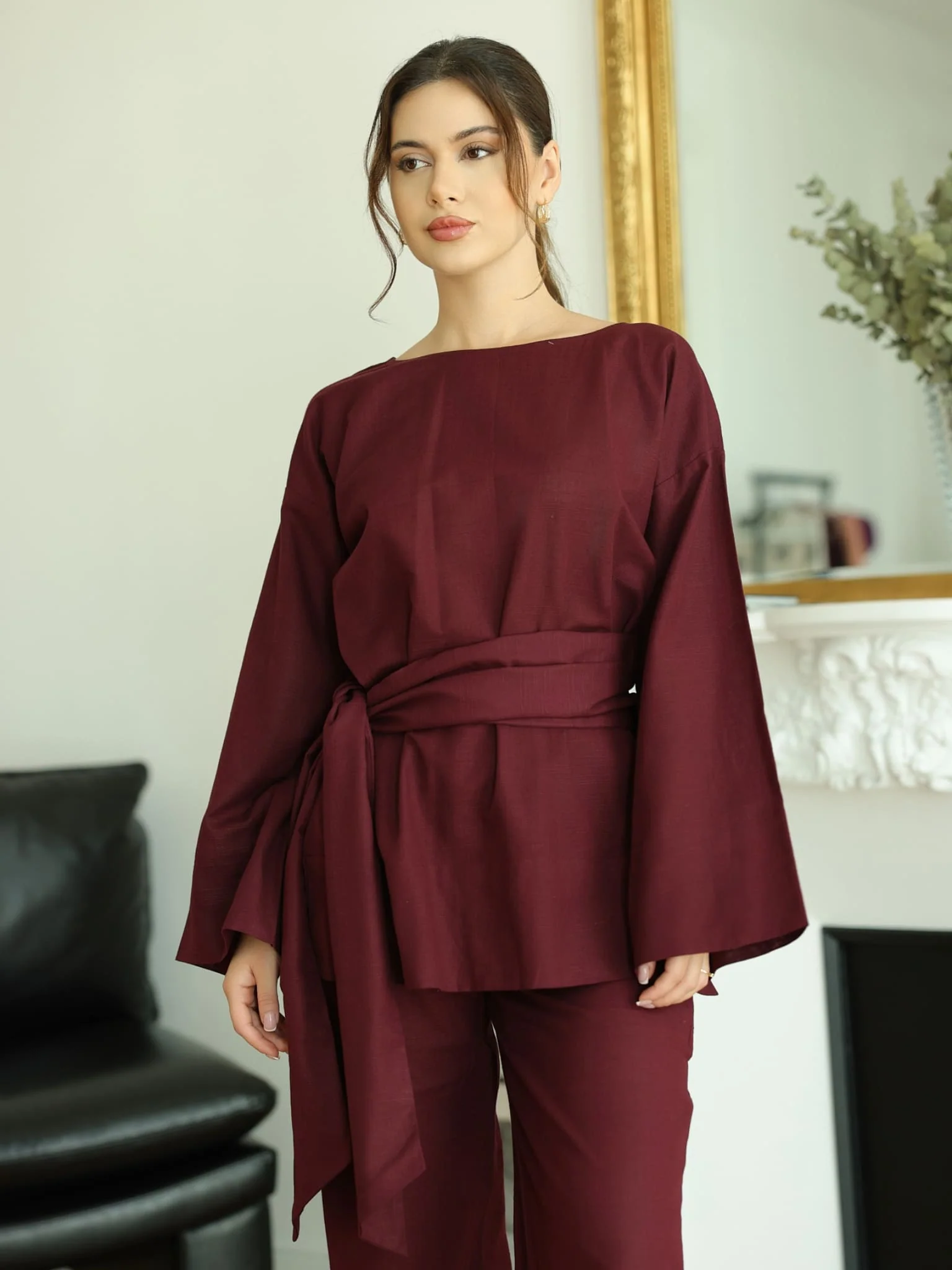 Ersal Maroon Co Ord Set - Image 8