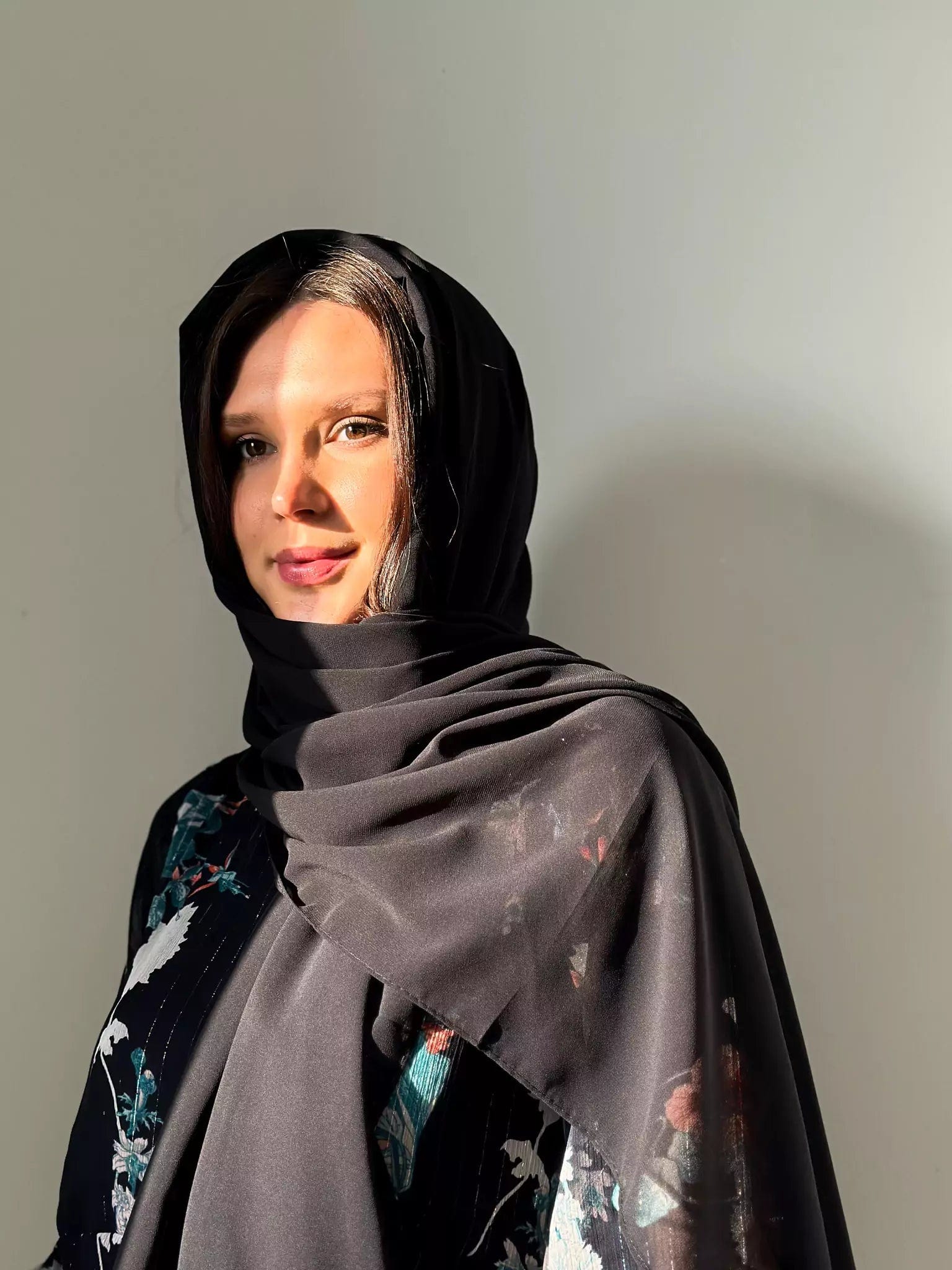 Essential Chiffon Hijab / Stole - Black - Image 3
