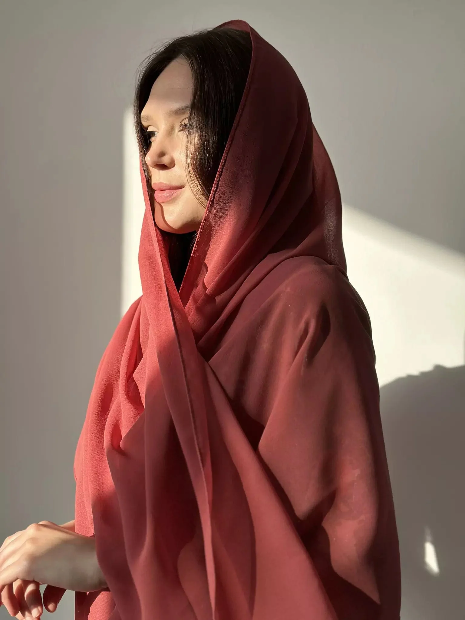 Essential Chiffon Hijab / Stole - Blush - Image 3