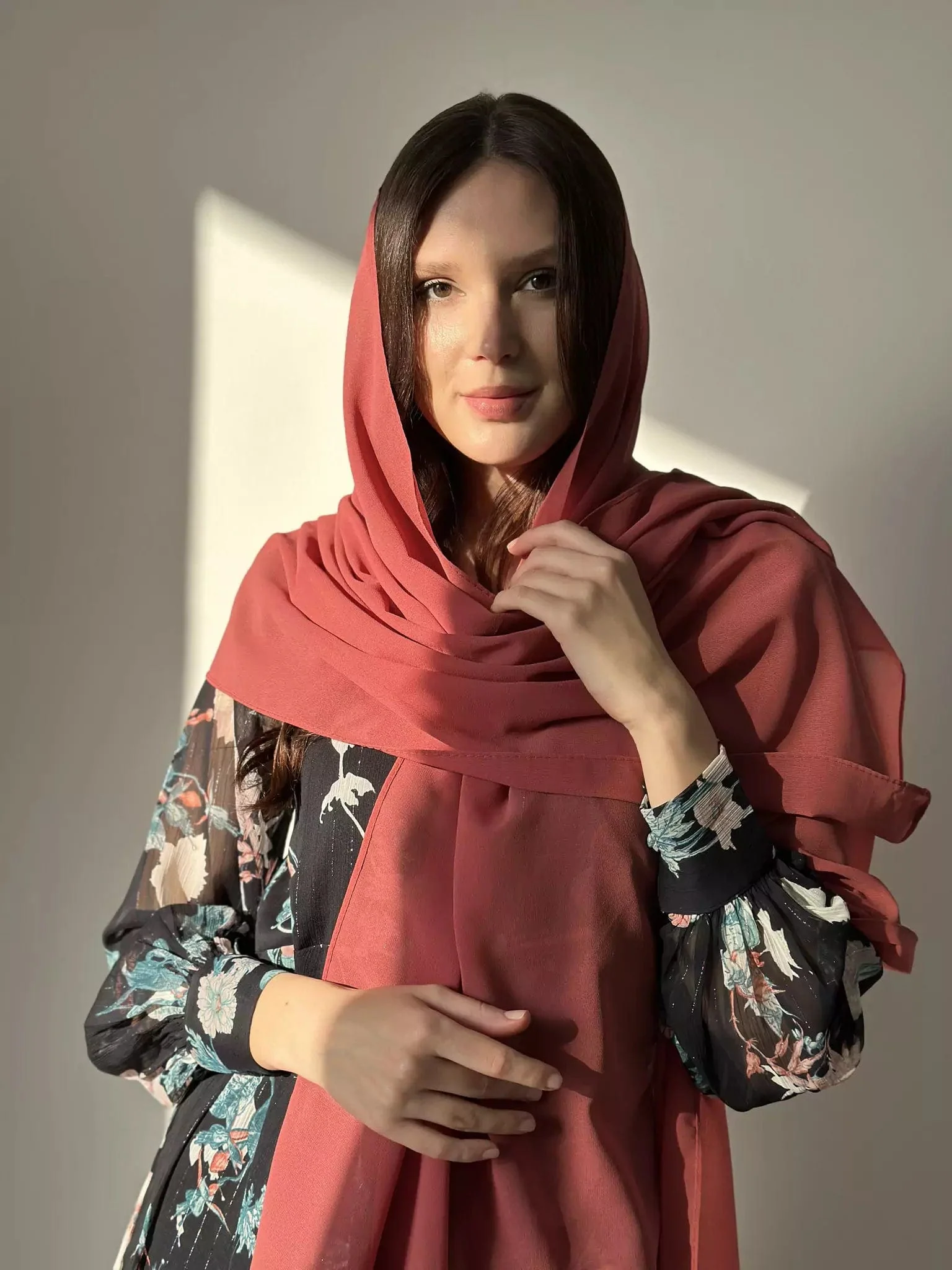 Essential Chiffon Hijab / Stole - Blush - Image 4