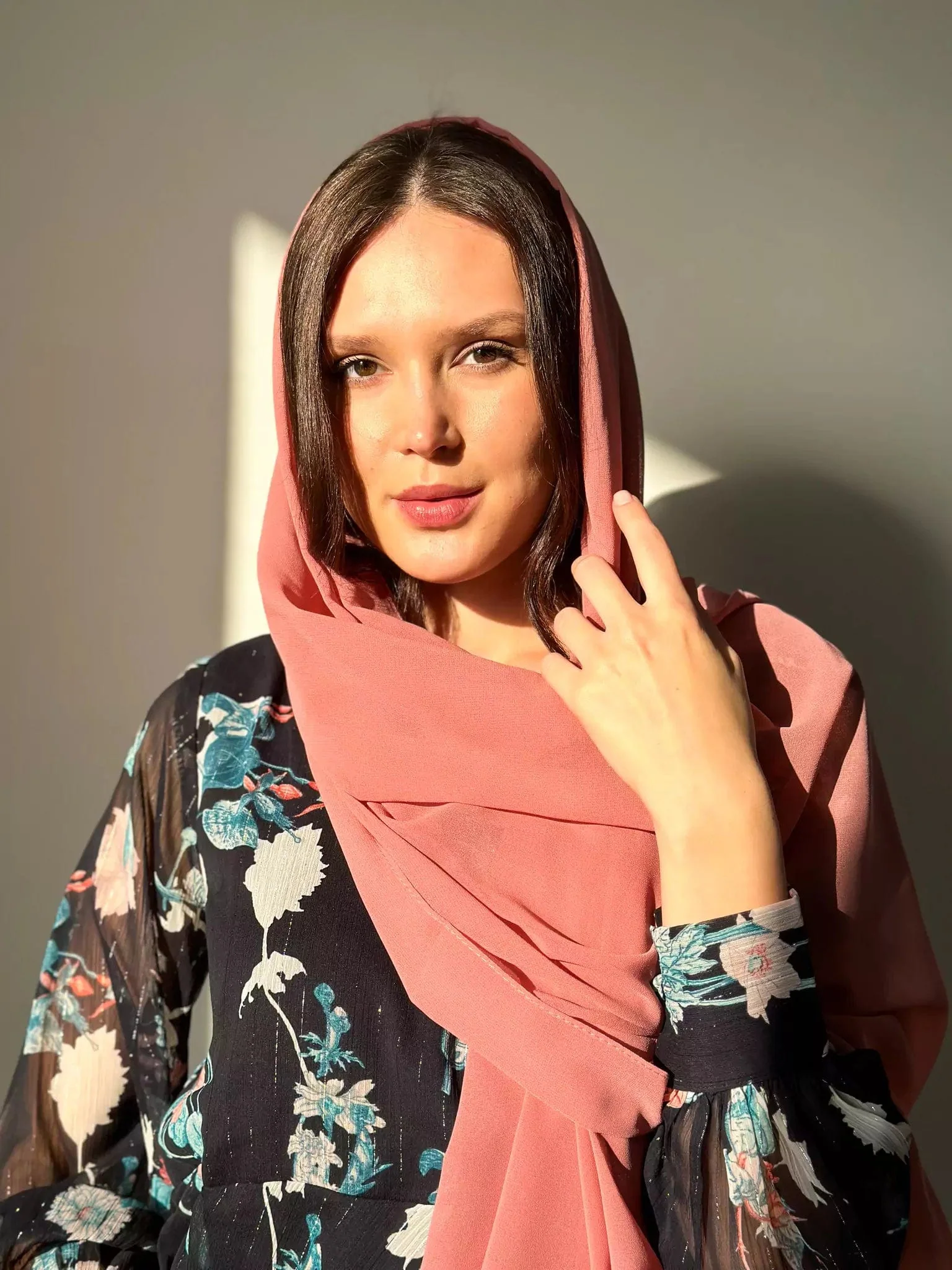 Essential Chiffon Hijab / Stole - Dusty Pink - Image 3