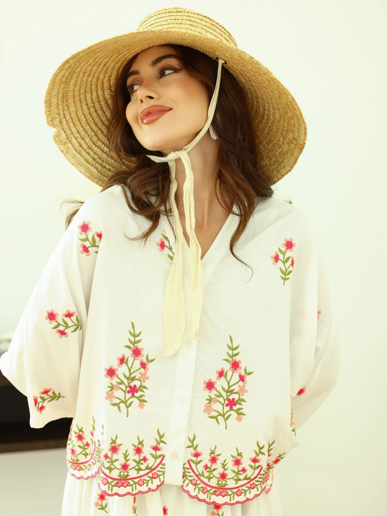 Estelle Summer Embroidered Shirt - Image 5