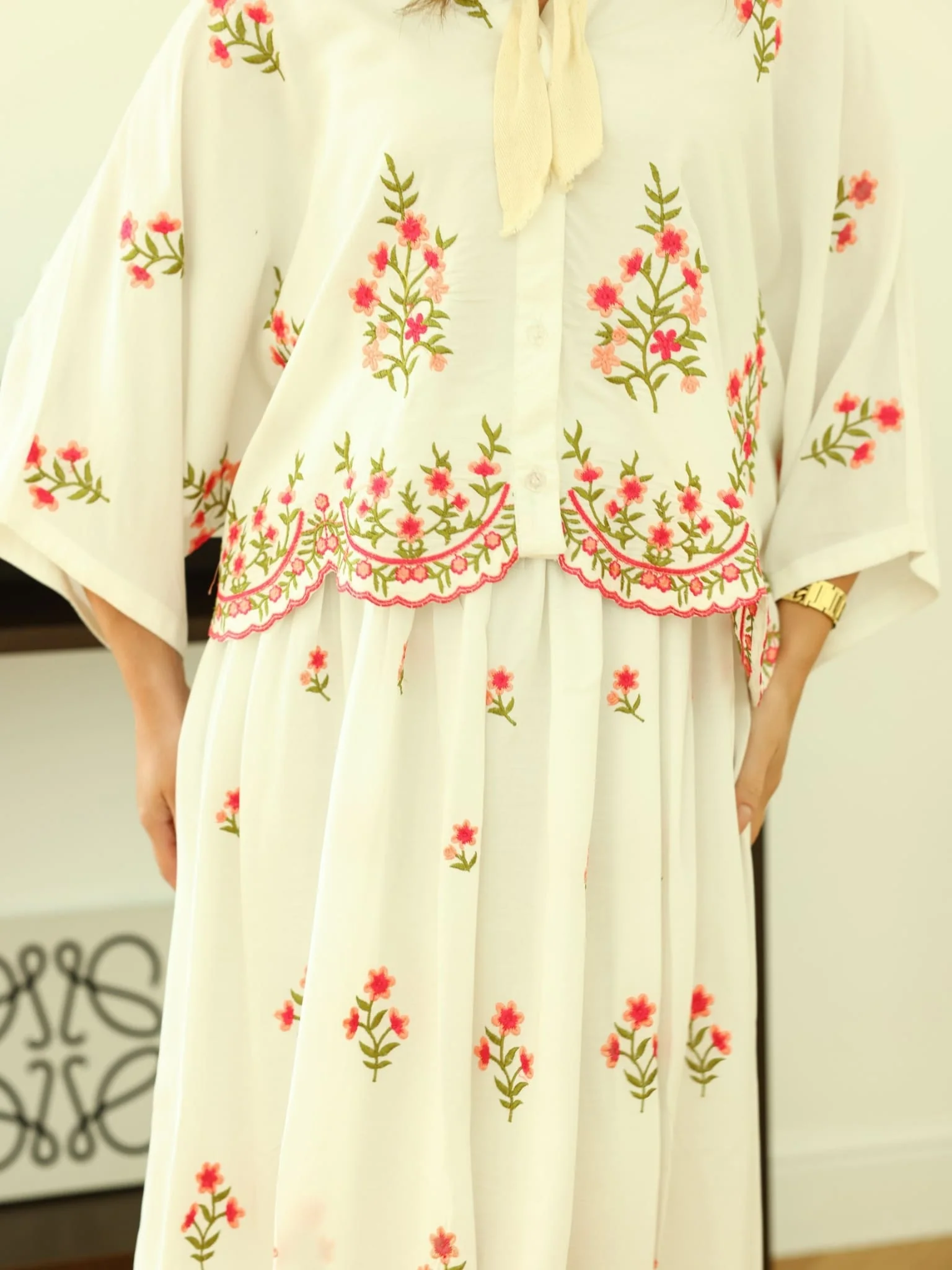 Estelle Summer Embroidered Shirt - Image 6