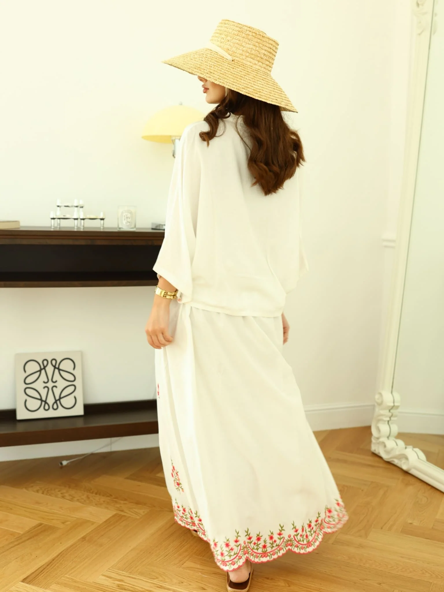 Estelle Summer Embroidered Skirt - Image 3