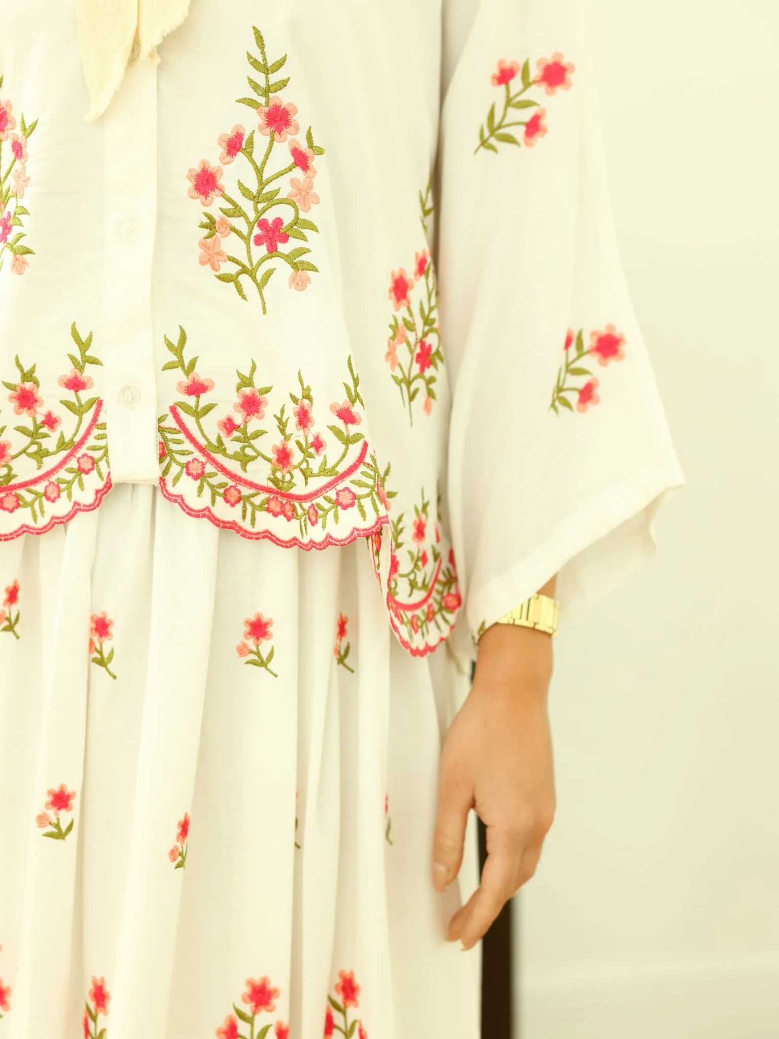Estelle Summer Embroidered Skirt - Image 7