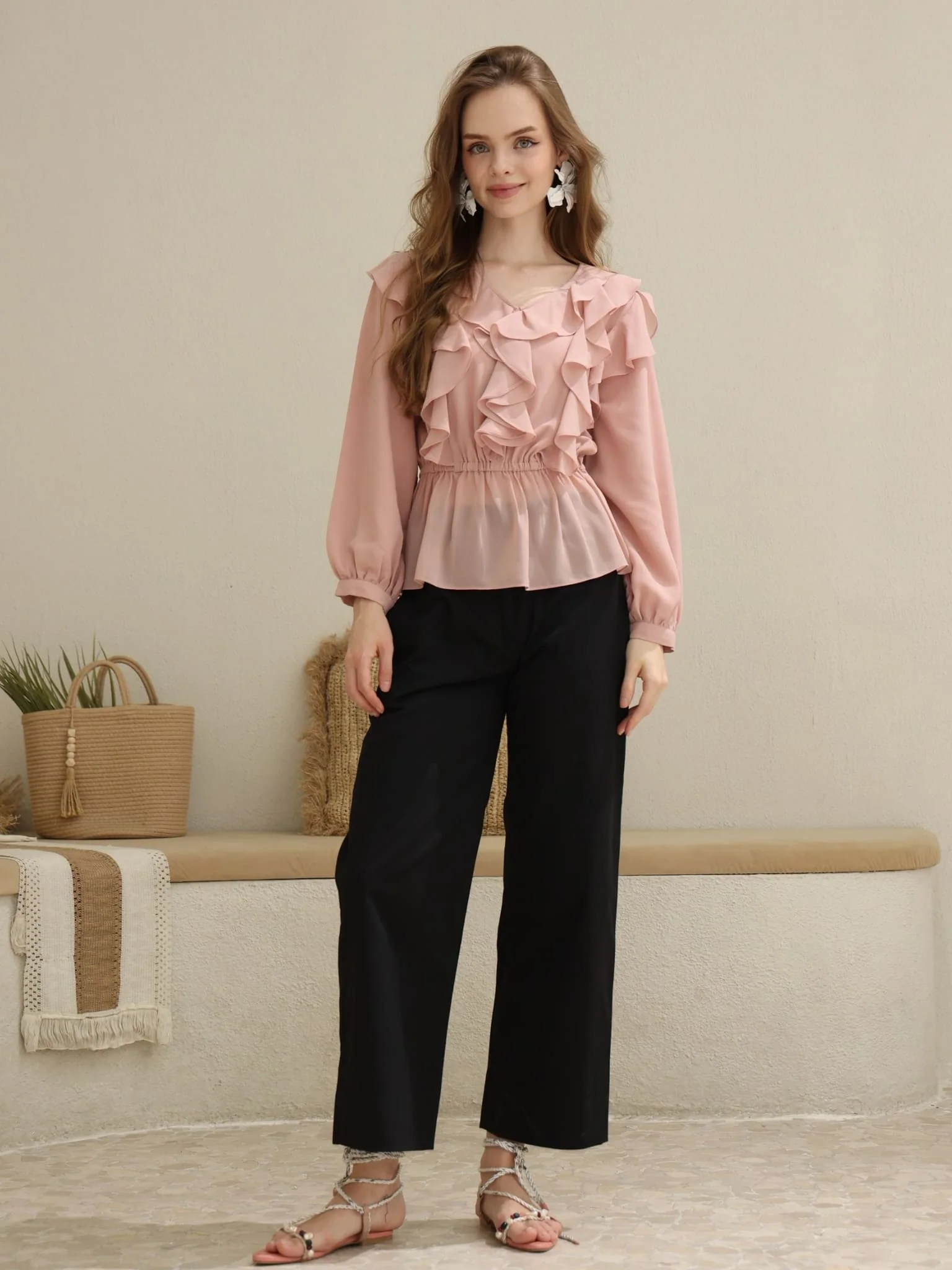 Ezal Black Formal Tailored Pants - Image 2