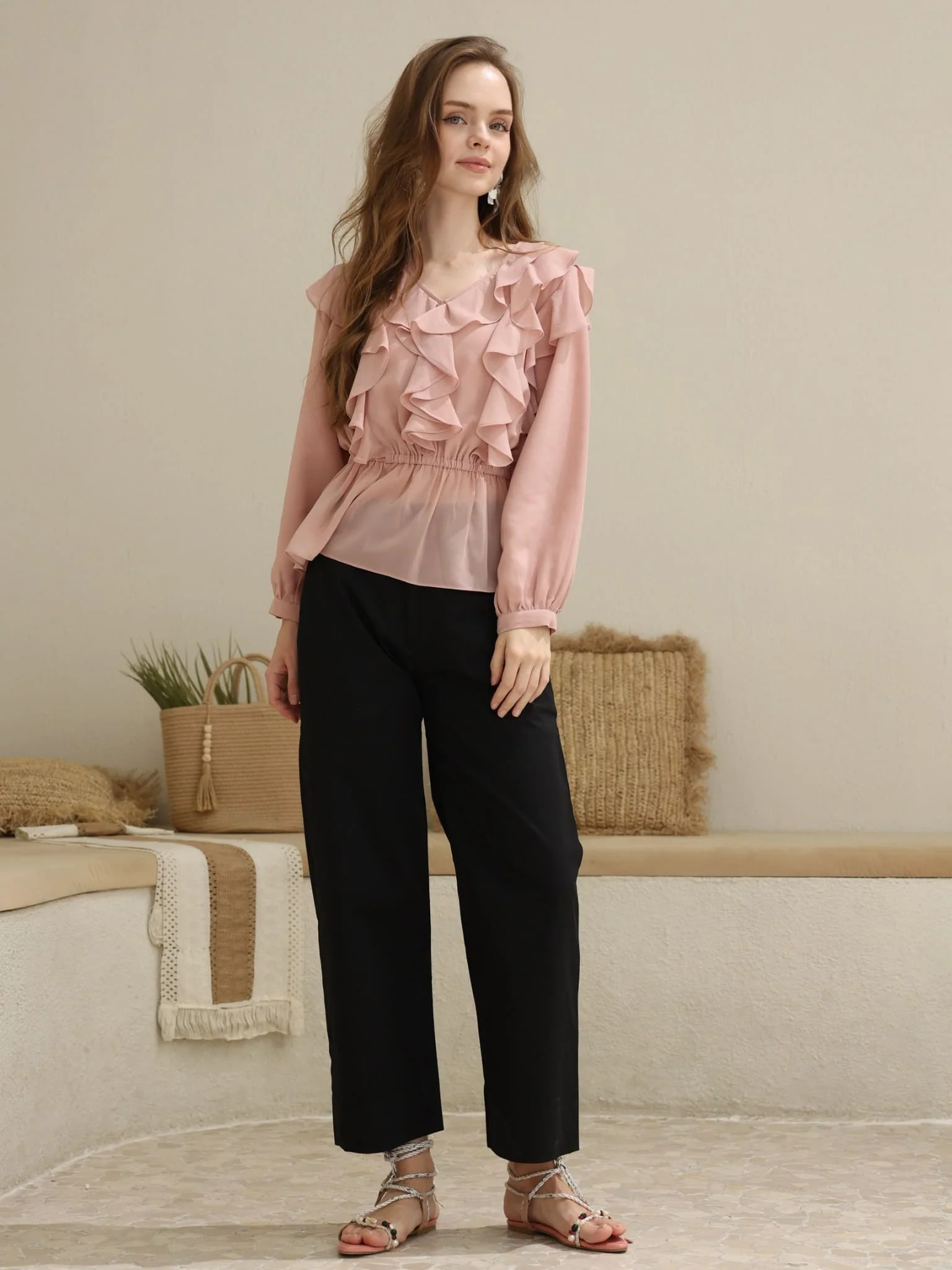 Ezal Black Formal Tailored Pants - Image 4