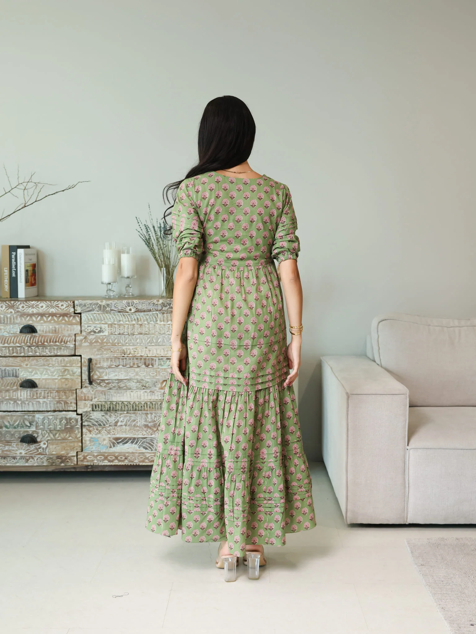 Fawn Green Long Dress - Image 3