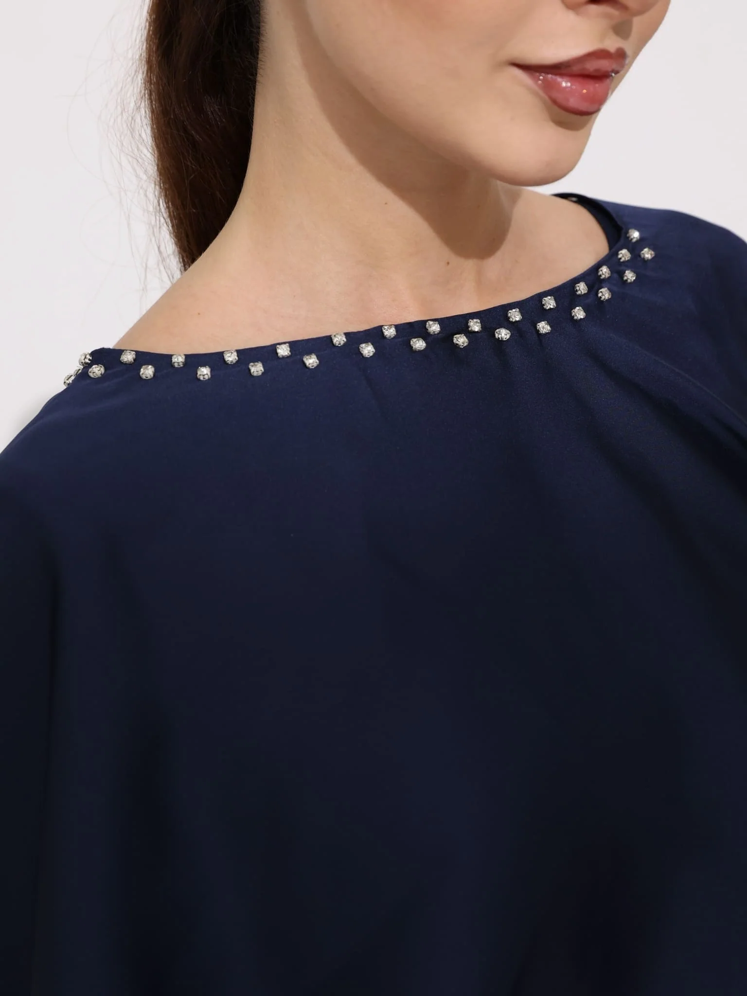 Ferisha Blue Embellished Cape And Dress - Image 5