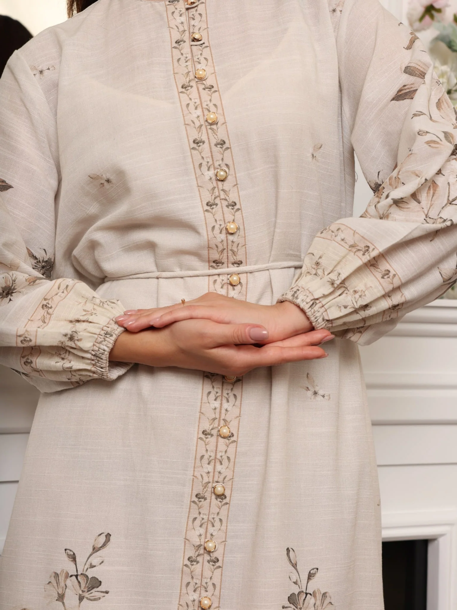 Finura Printed Long Dress - Image 8