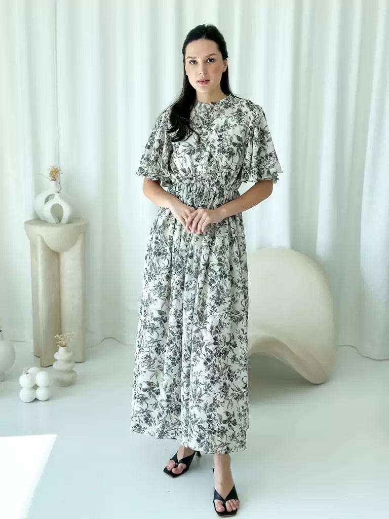 Flary Long Floral Dress