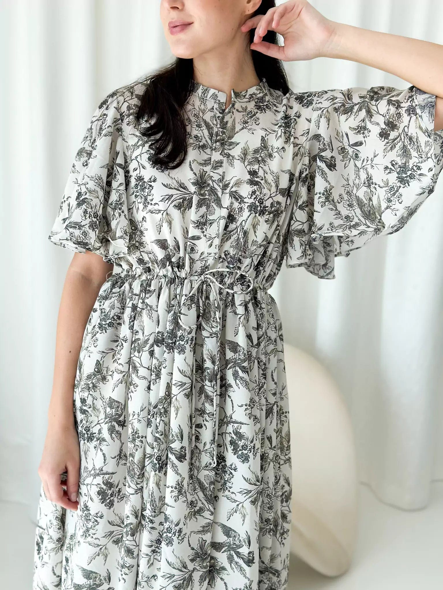 Flary Long Floral Dress - Image 6