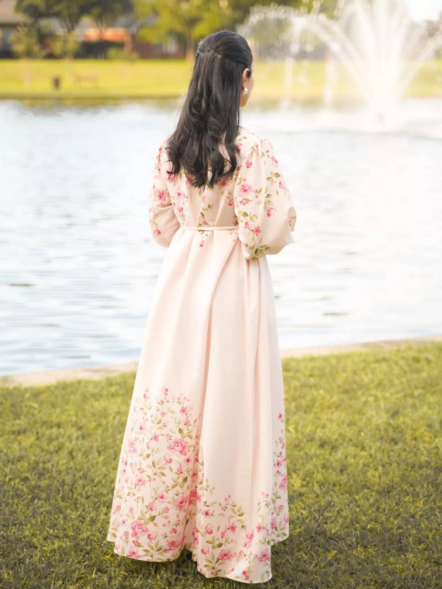 Fleur Essence Long Dress - Image 3