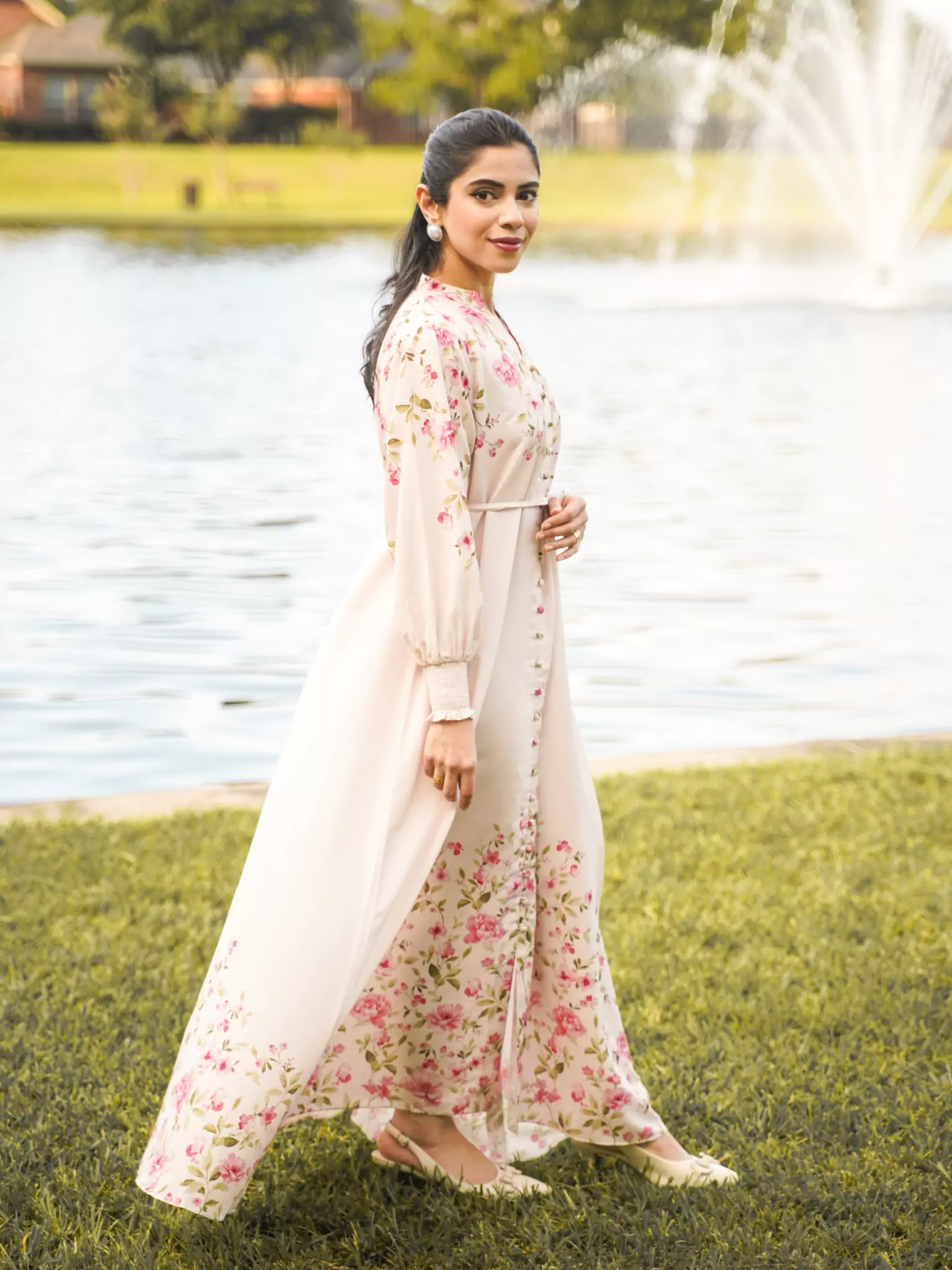 Fleur Essence Long Dress - Image 7