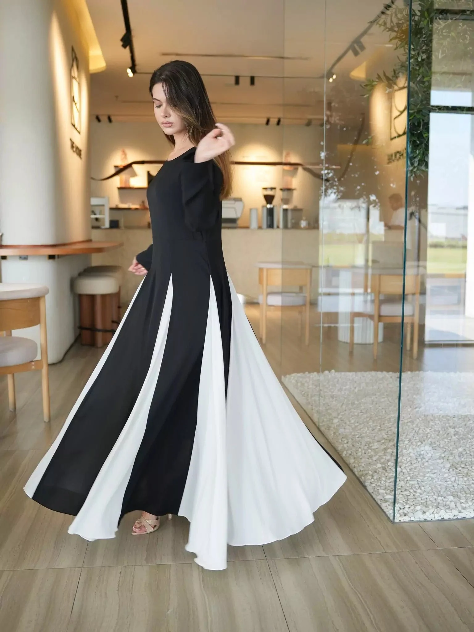 Fossor Black And White Dress - Image 6