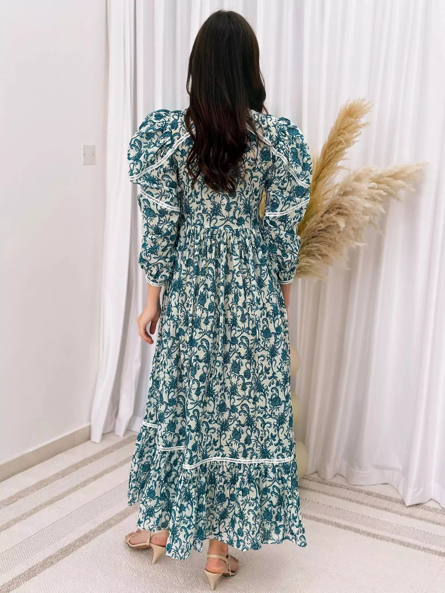 French Flora Lace Long Dress - Image 10