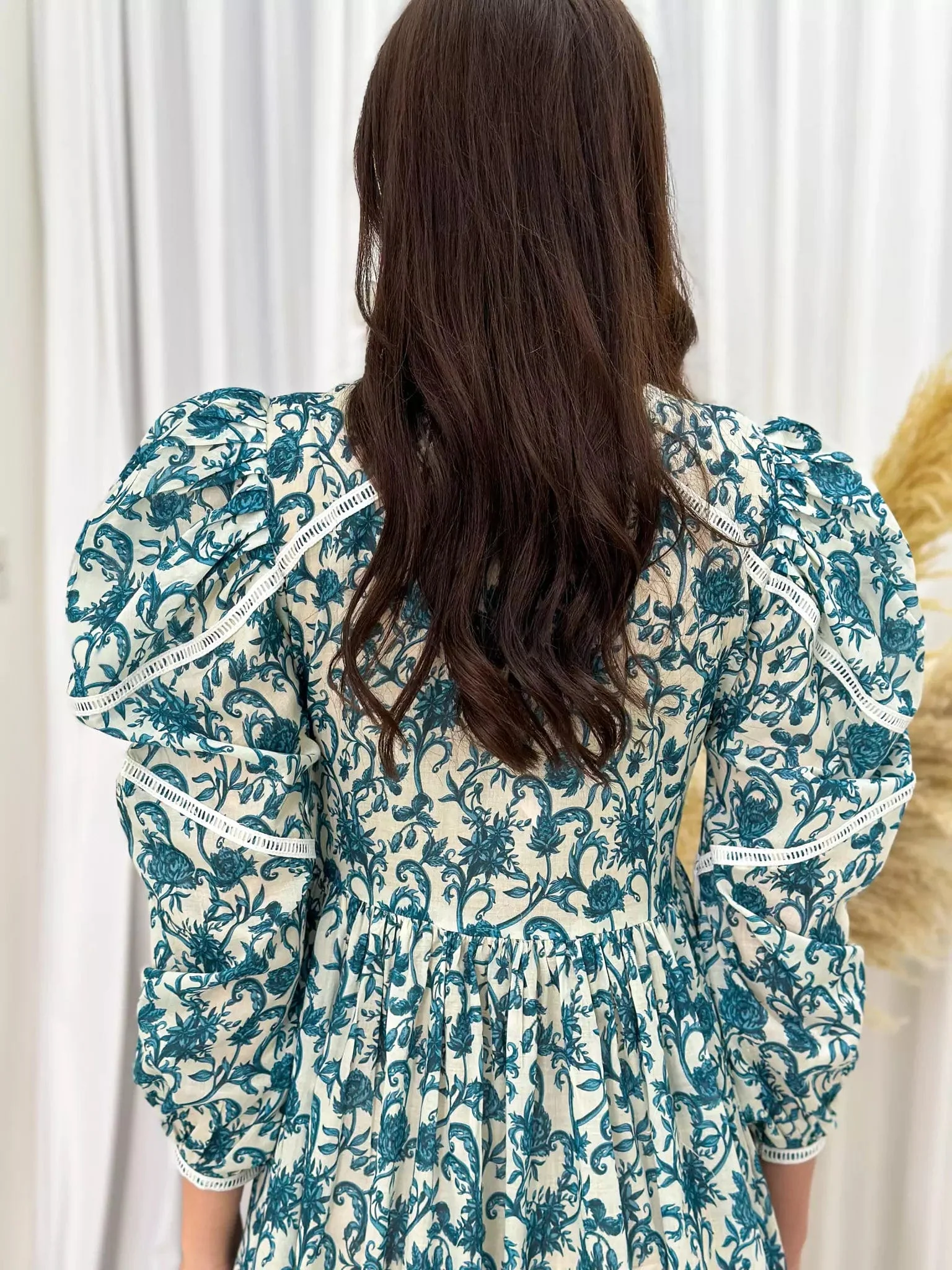 French Flora Lace Long Dress - Image 3