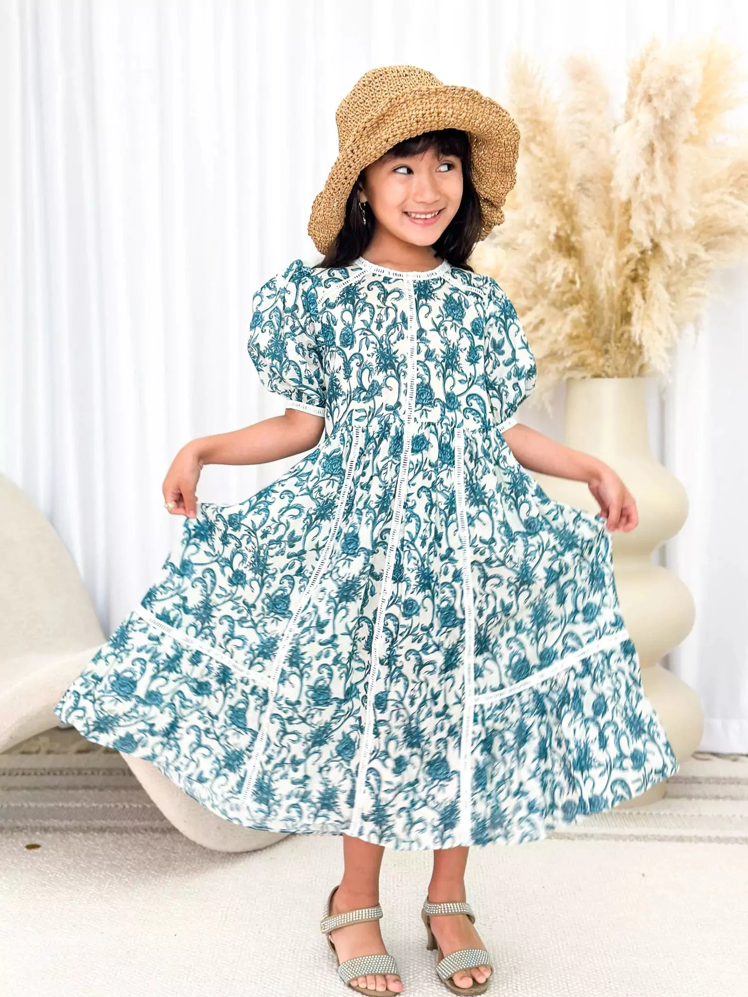 French Flora Lace Long Dress - Image 4