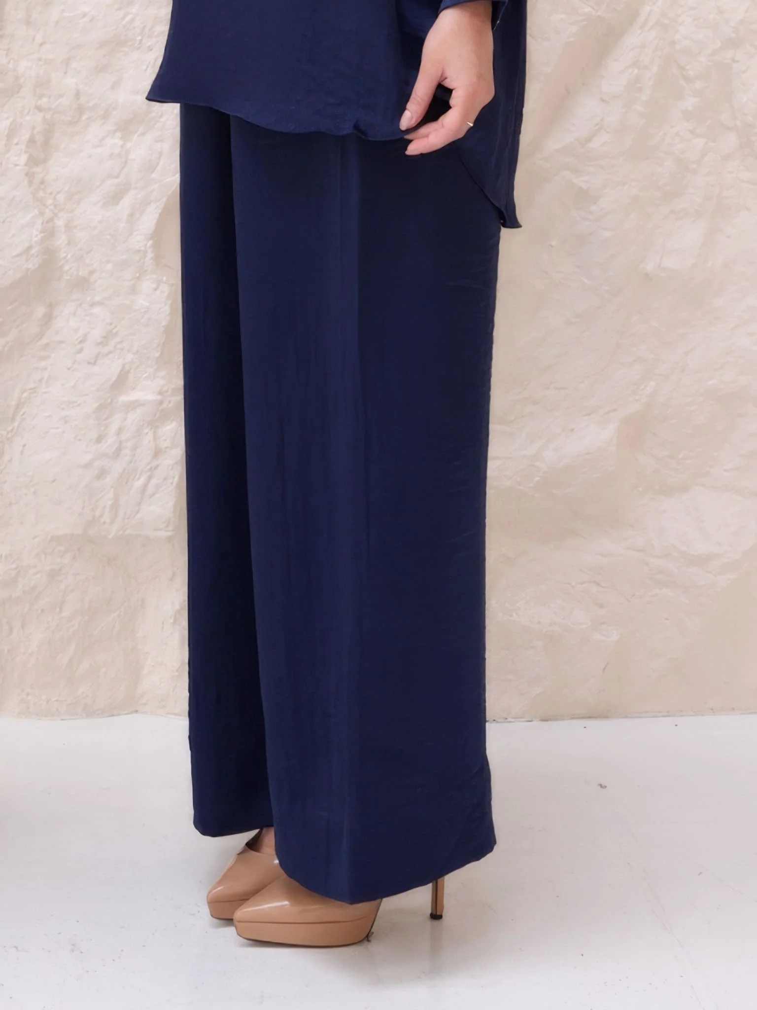 Geneva Blue Soft Silk Co Ord Set - Image 3