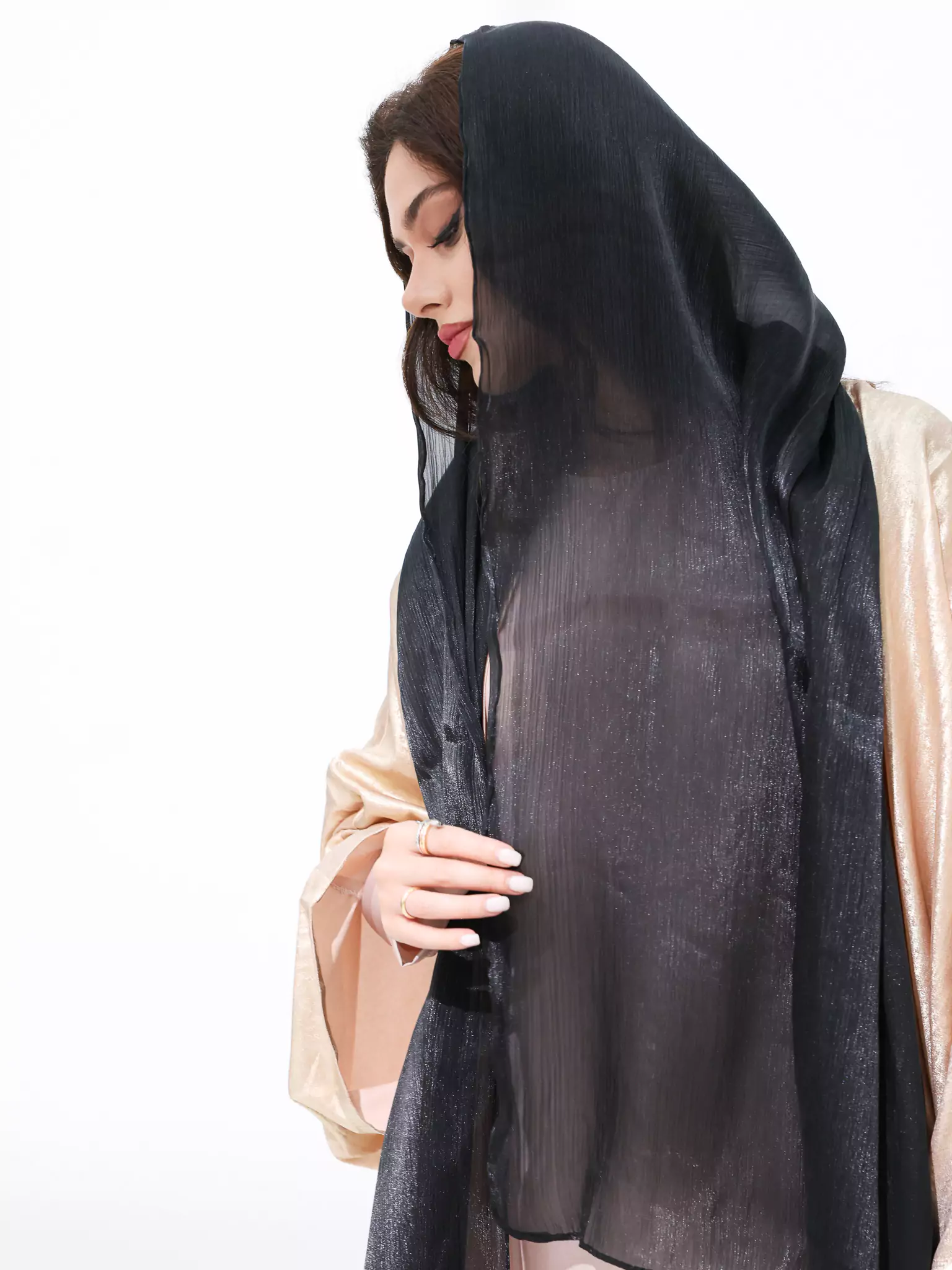 Glimmer Black Hijab - Image 2