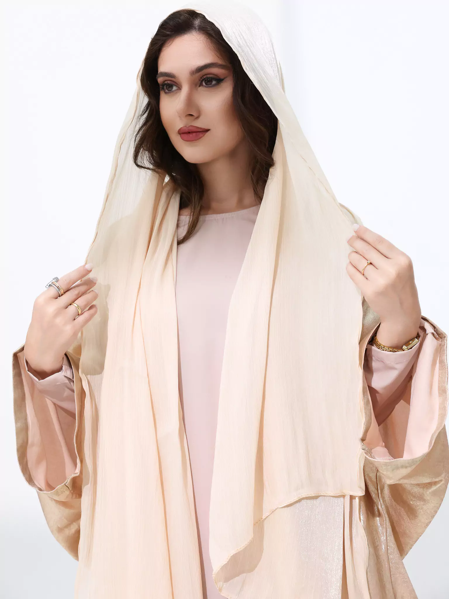 Glimmer Champagne Hijab