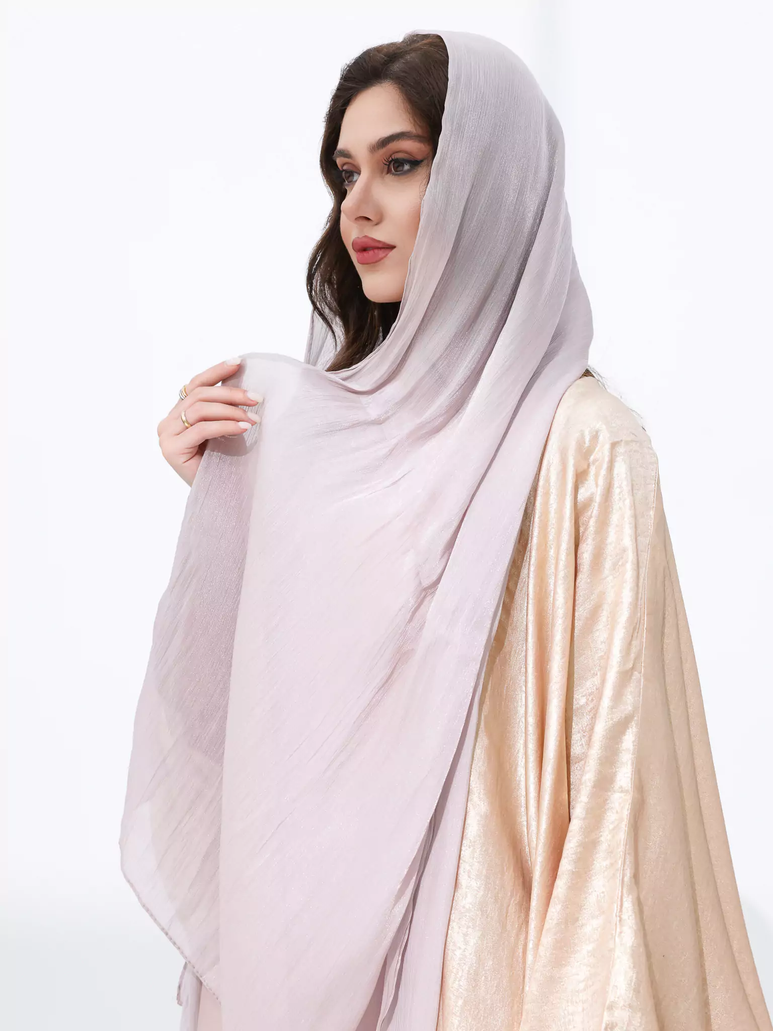 Glimmer Light Mauve Hijab - Image 2