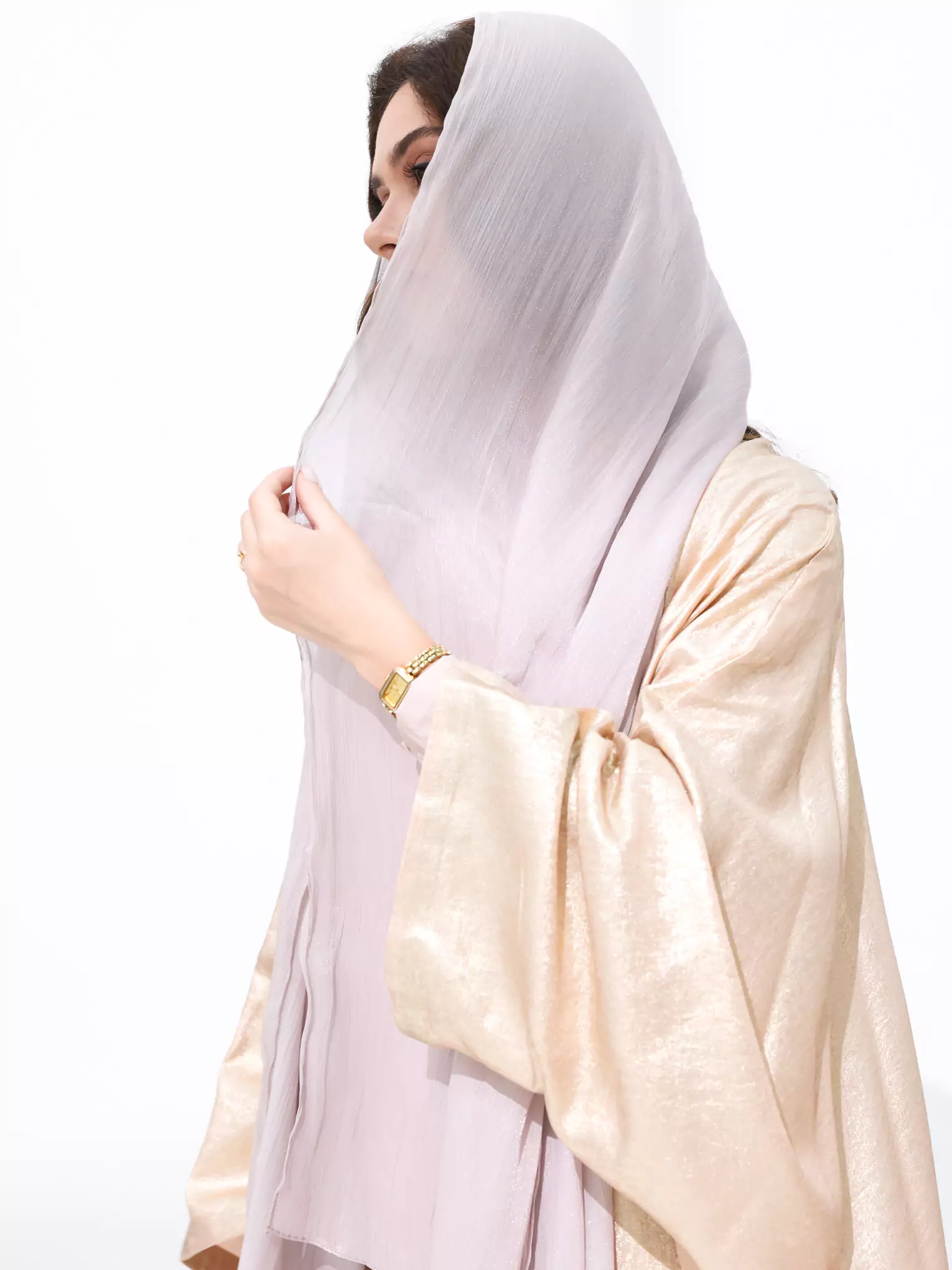 Glimmer Light Mauve Hijab - Image 3