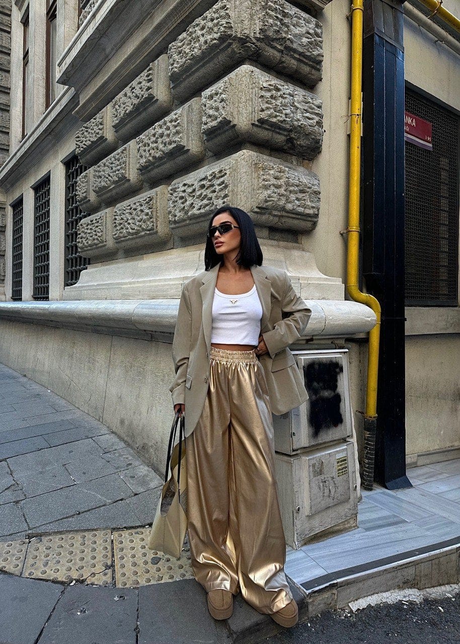 Gold Party Pants - Image 2