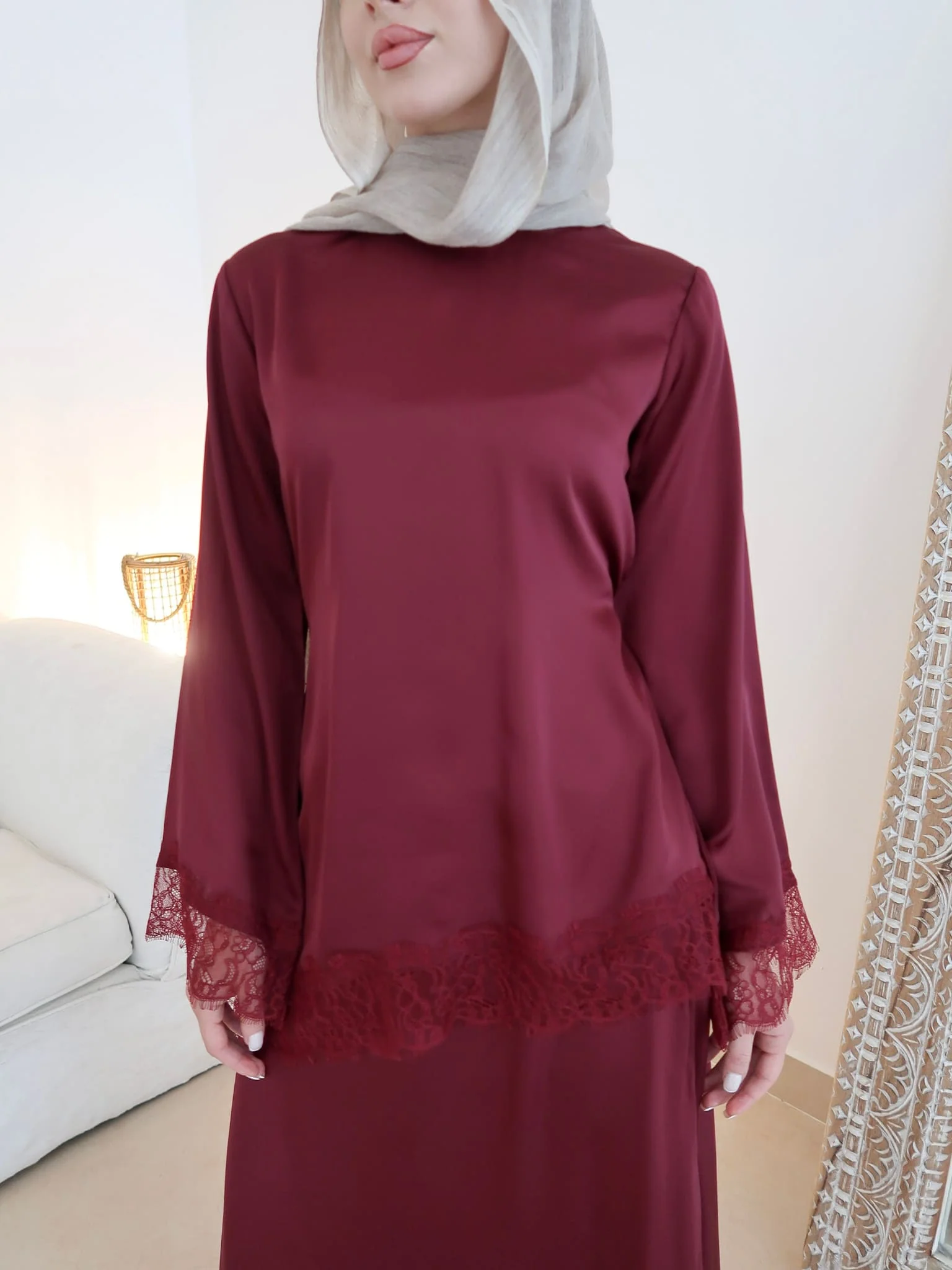 Harlyn Plum Lace Shirt - Image 10