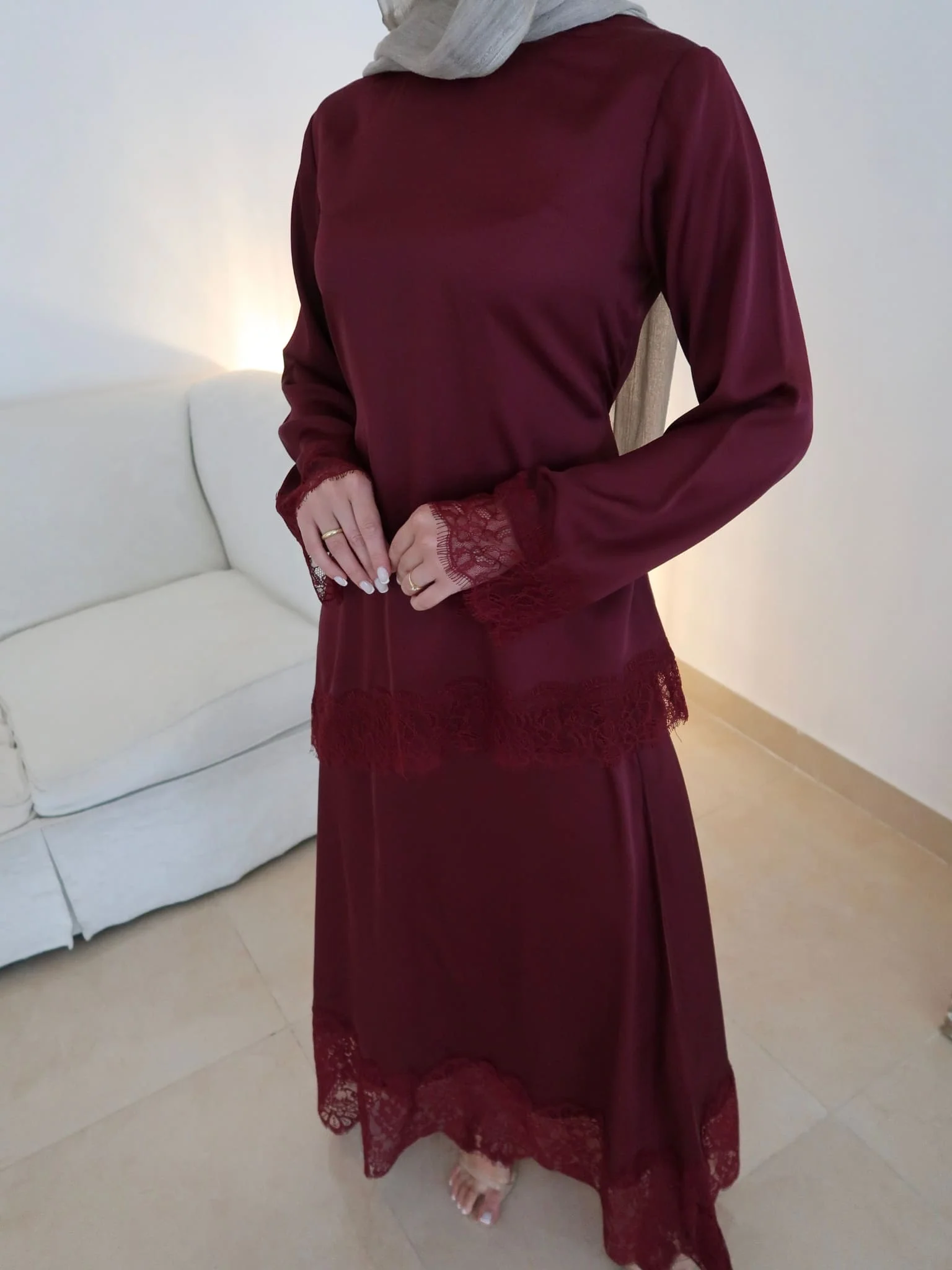 Harlyn Plum Lace Shirt - Image 14