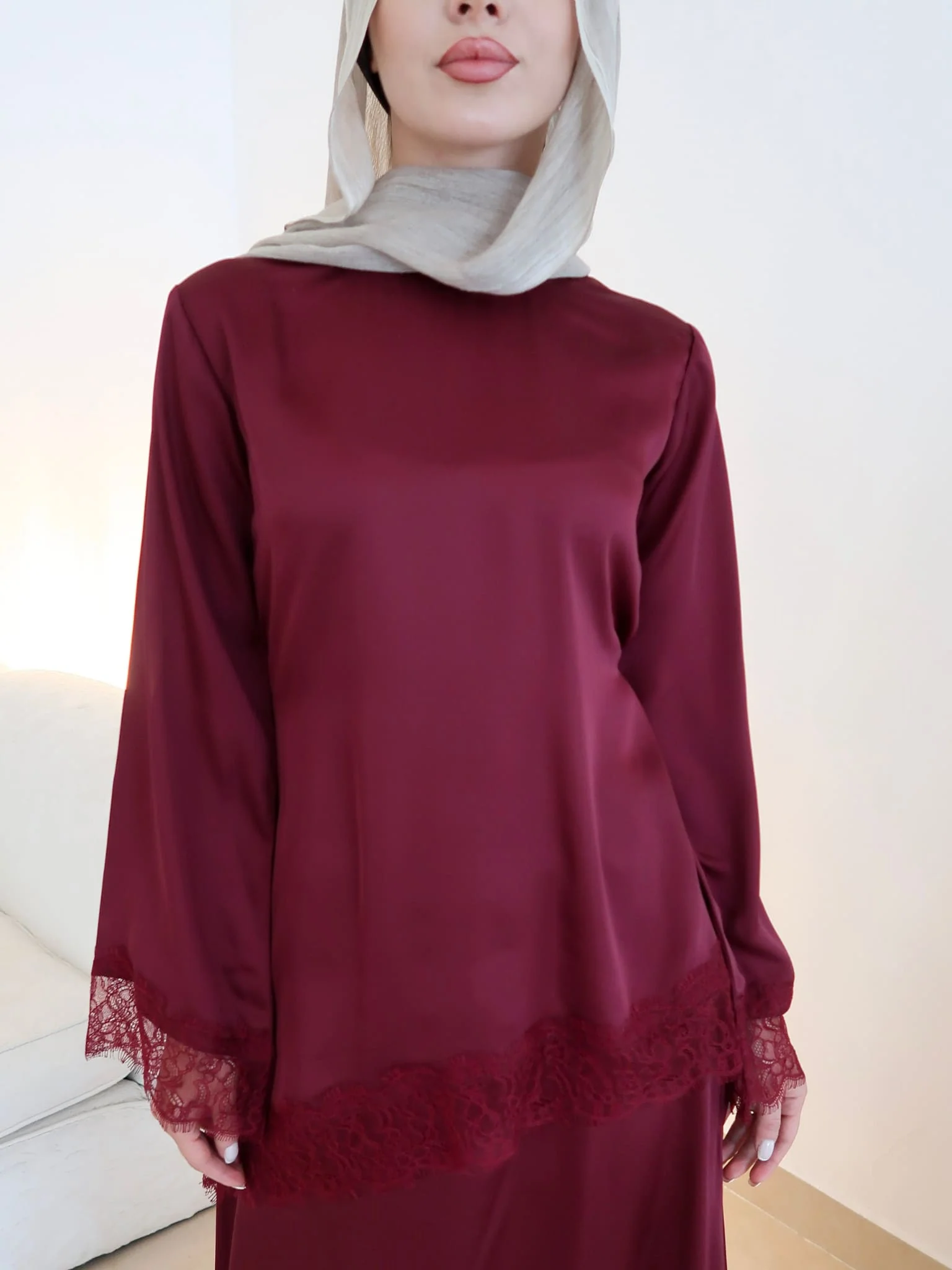Harlyn Plum Lace Shirt - Image 3