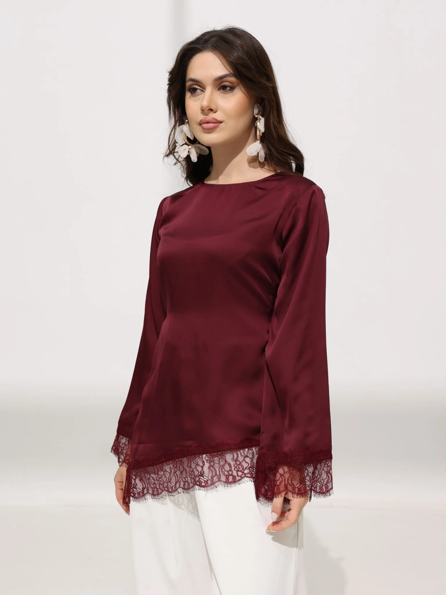 Harlyn Plum Lace Shirt - Image 8