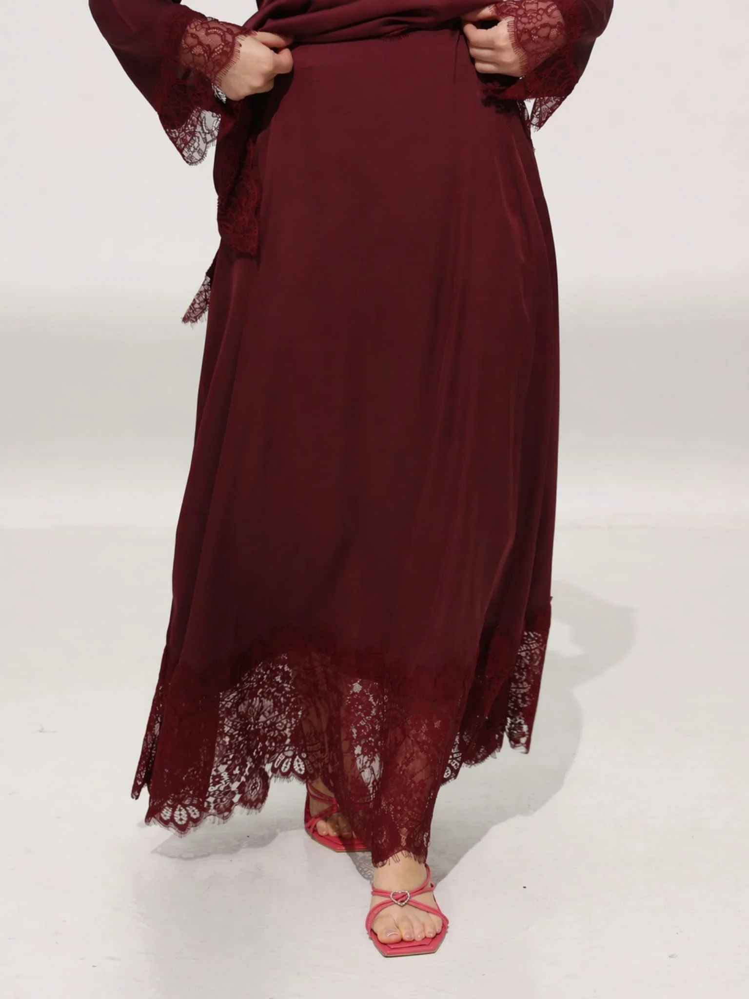 Harlyn Plum Lace Skirt