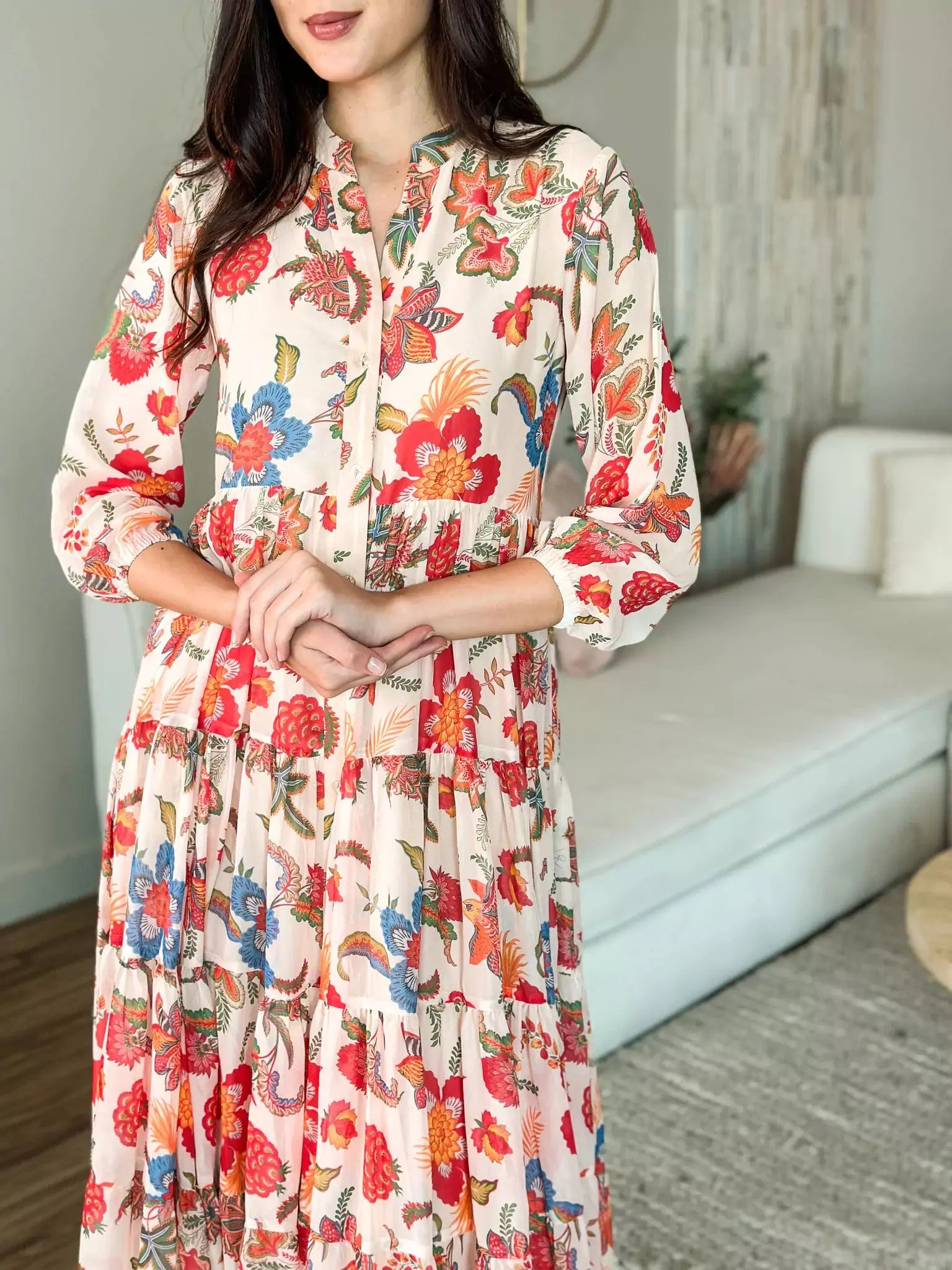 Hattie Floral Long Dress - Image 6