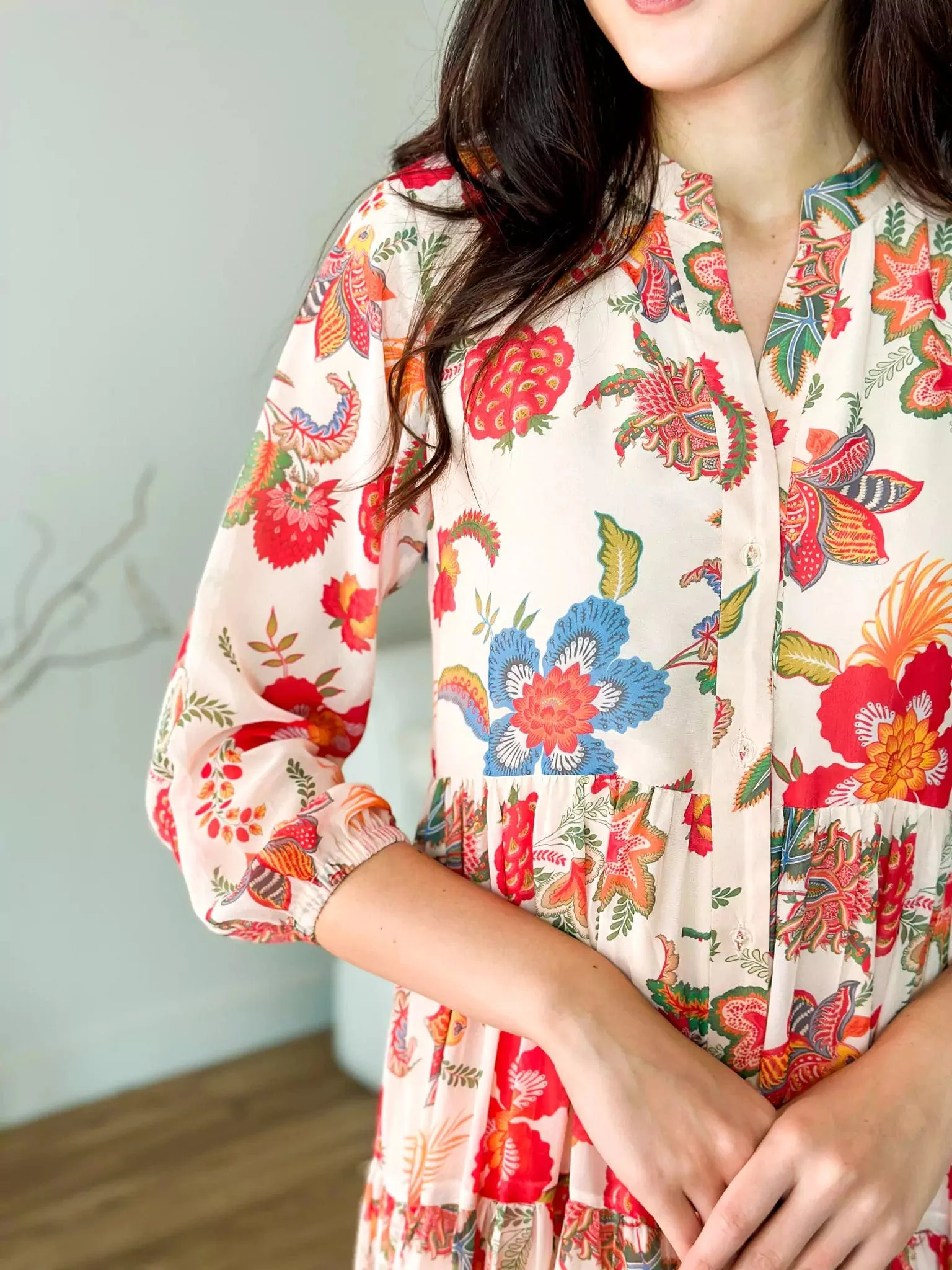 Hattie Floral Long Dress - Image 7